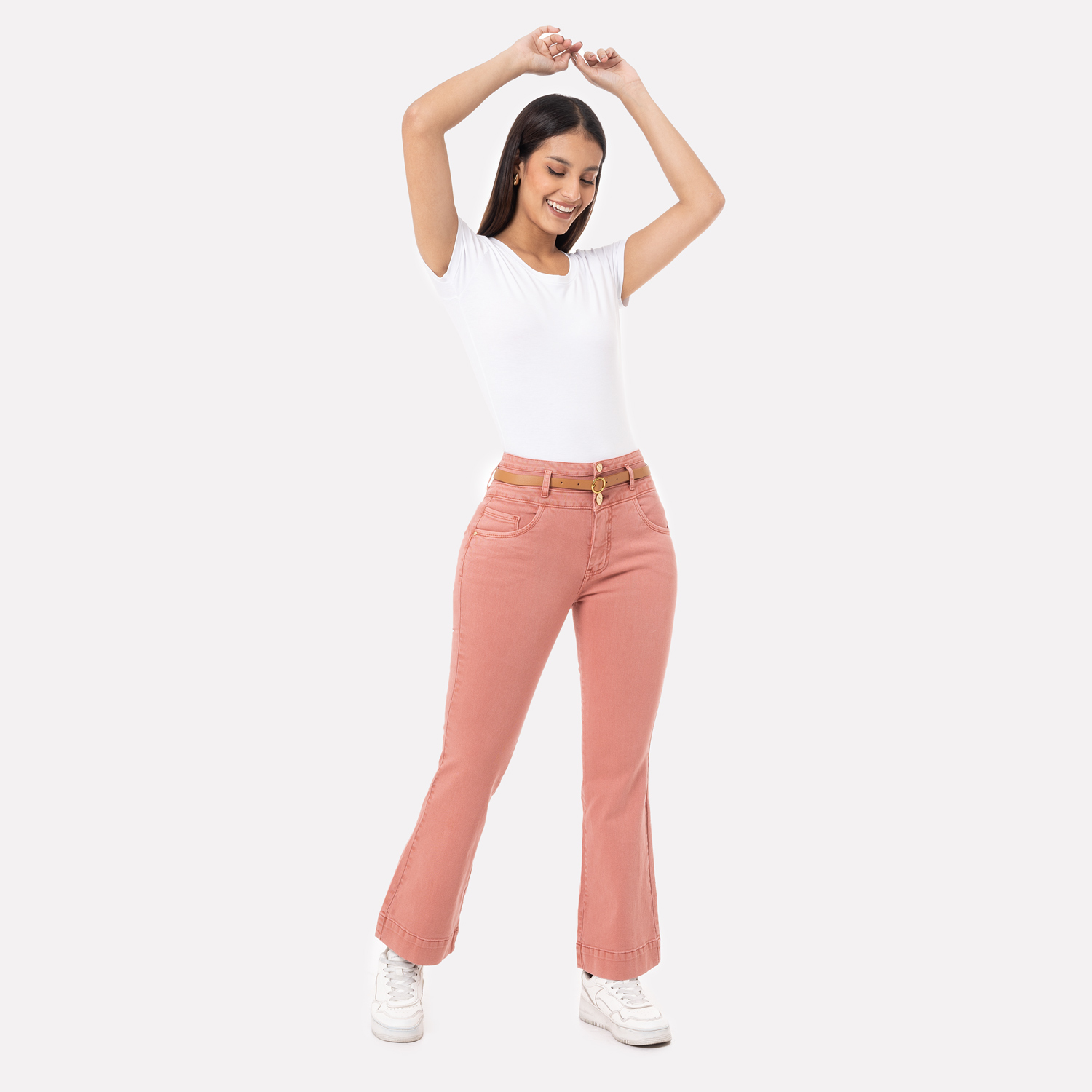 PANTALÓN MUJER PIONIER CANELA NADIAH DRILL STRETCH - 2