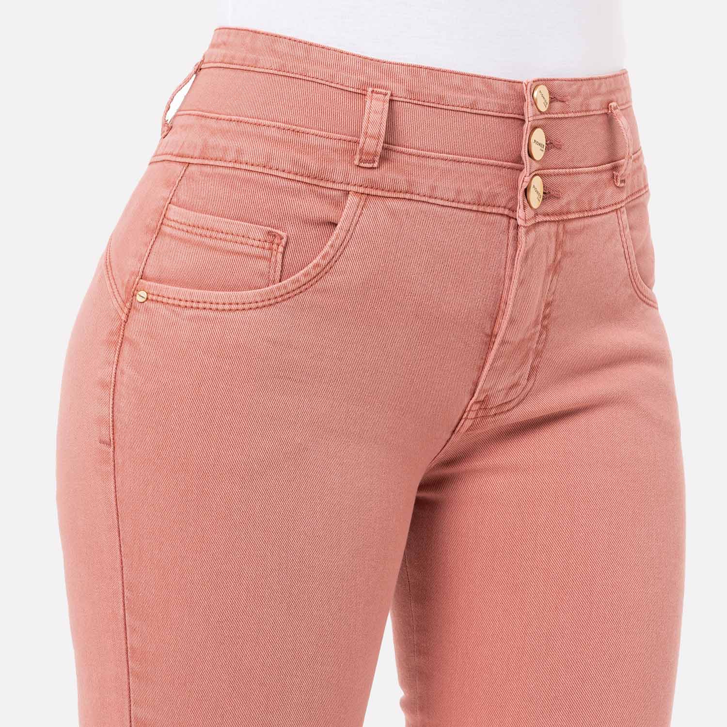 PANTALÓN MUJER PIONIER CANELA NADIAH DRILL STRETCH - 4