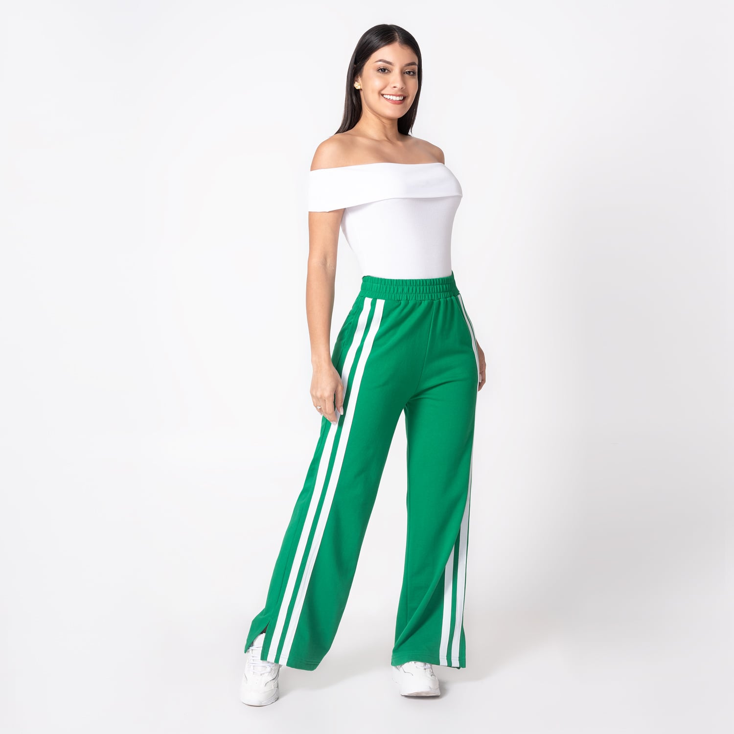 PANTALÓN MUJER PIONIER DRAXYT PALAZO FRENCH TERRY - 2