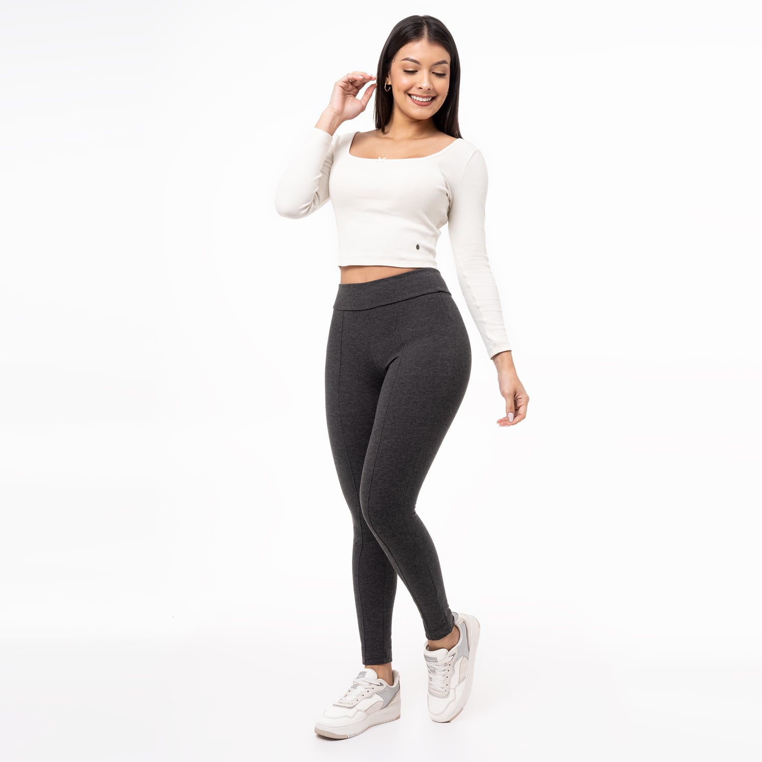 JEGGINS MUJER PIONIER CHARCOAL KYNARI_S FRENCH TERRY