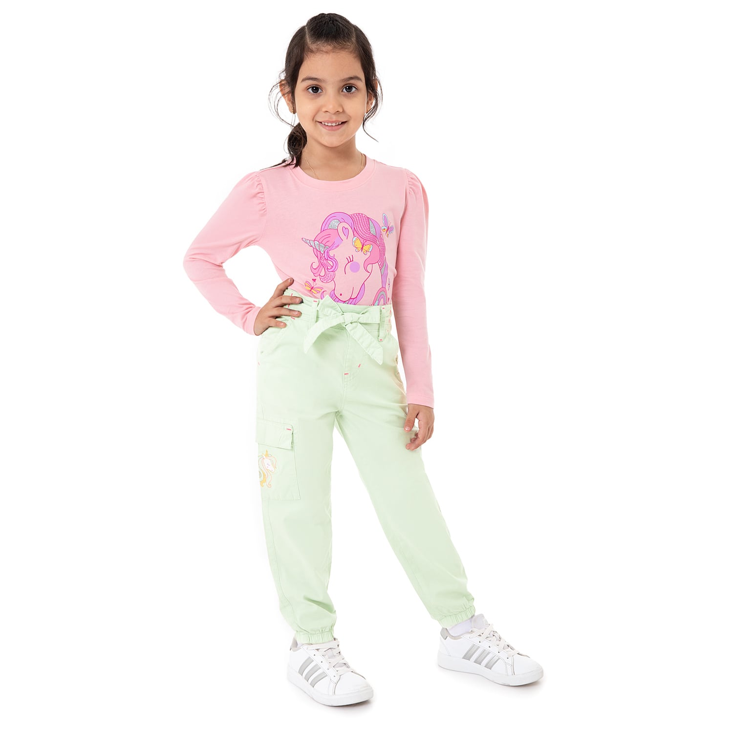 JOGGER CARGO TAFETA NIÑA CLARAA - 1
