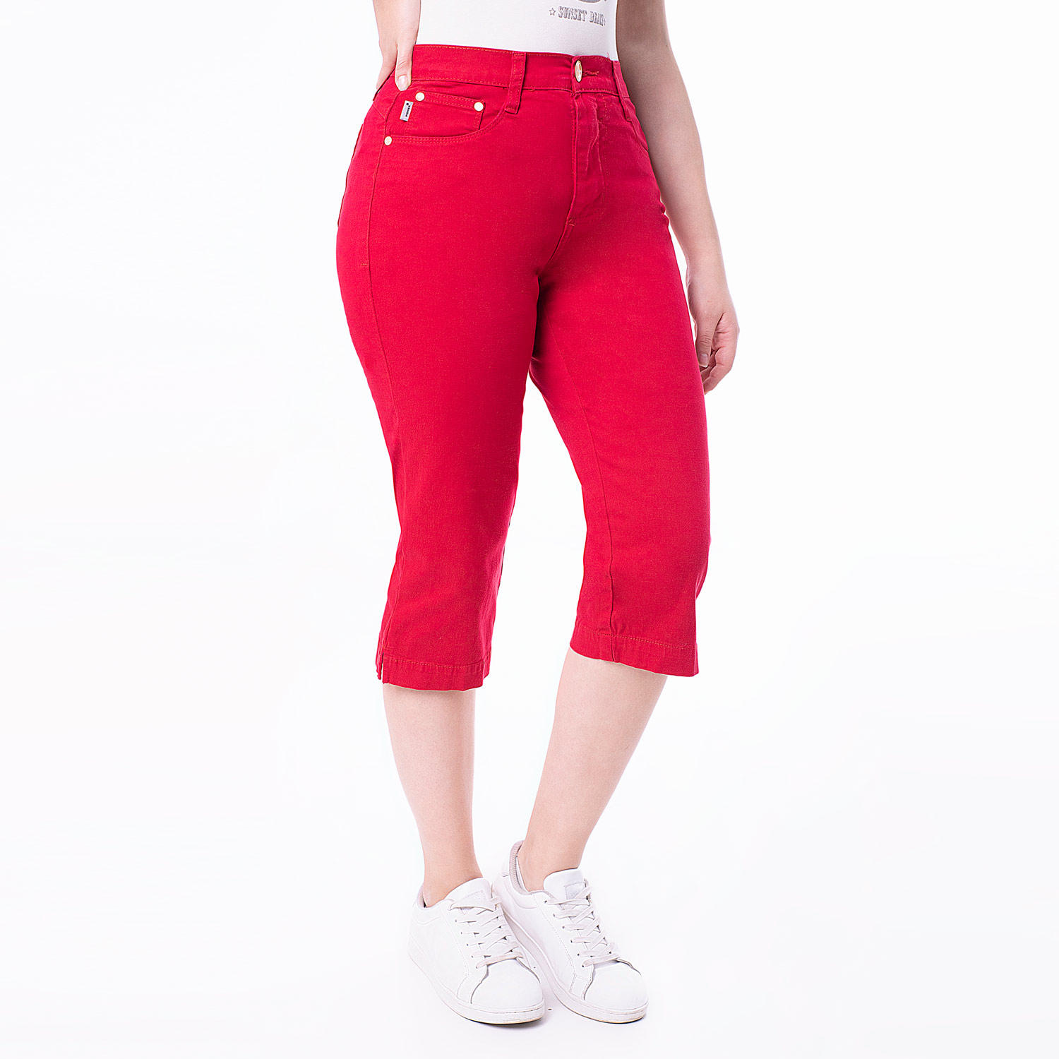 PANTALÓN MUJER PIONIER DIANA CROPPED DRILL STRETCH - 2