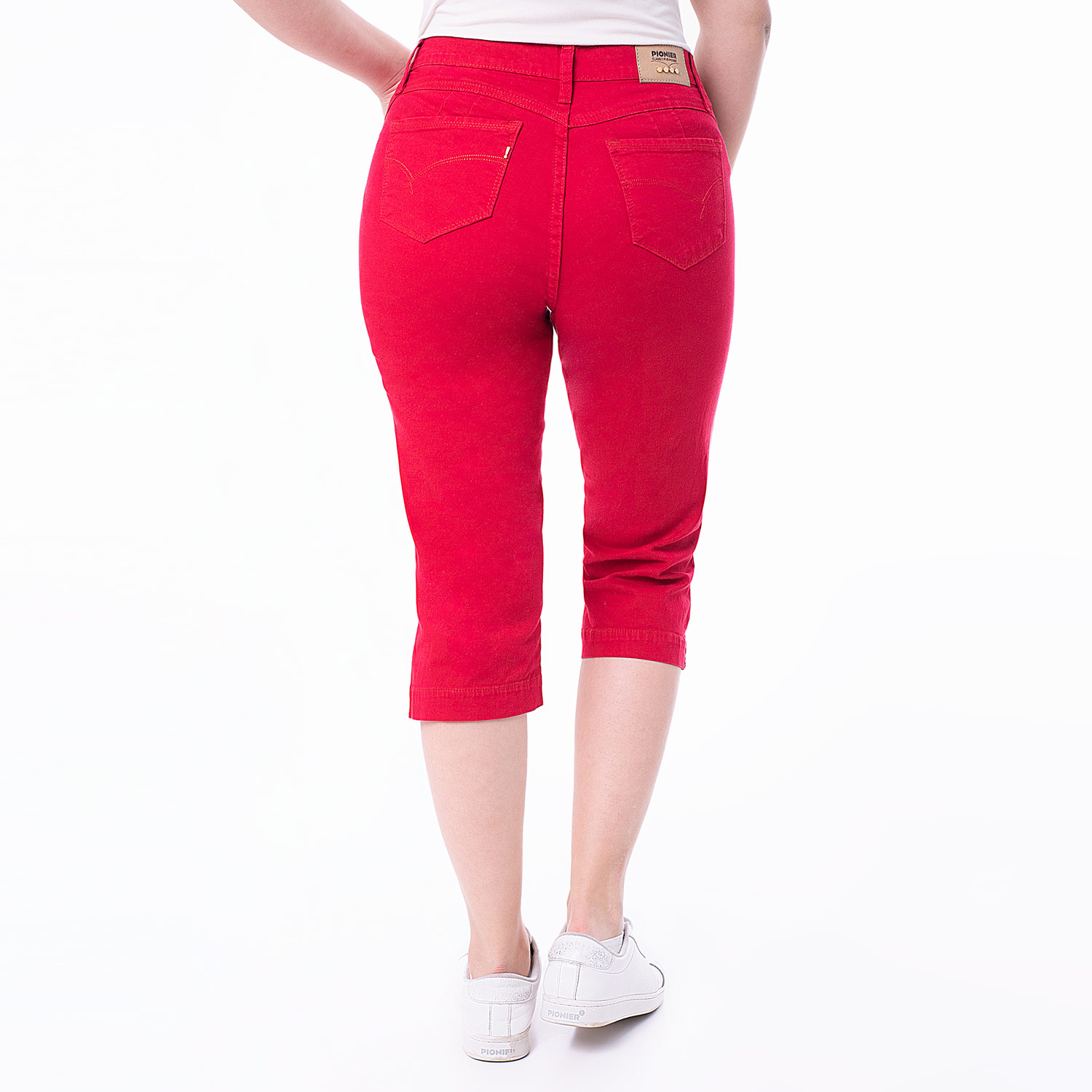 PANTALÓN MUJER PIONIER DIANA CROPPED DRILL STRETCH - 3