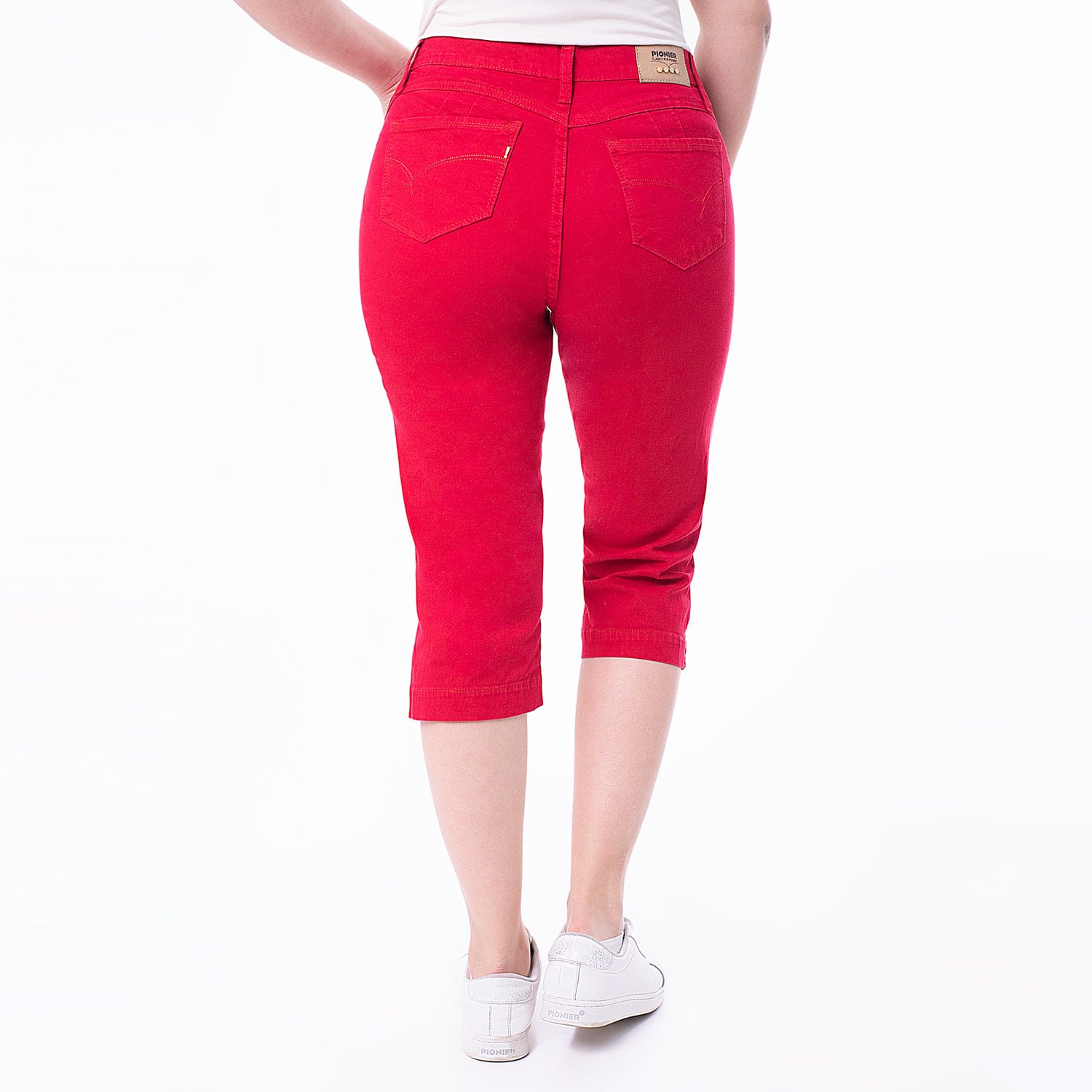 PANTALÓN MUJER PIONIER DIANA CROPPED DRILL STRETCH - 3