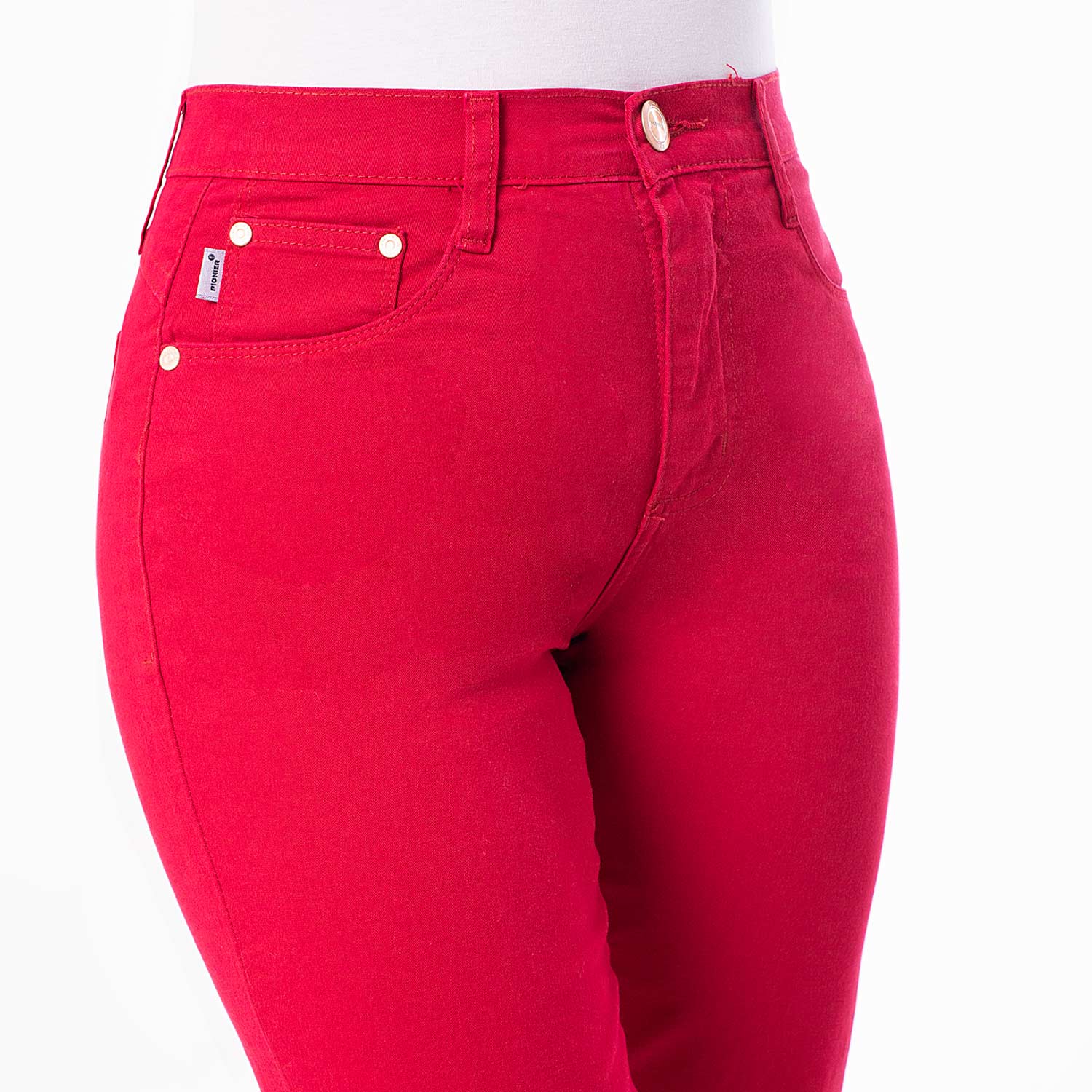 PANTALÓN MUJER PIONIER DIANA CROPPED DRILL STRETCH - 4