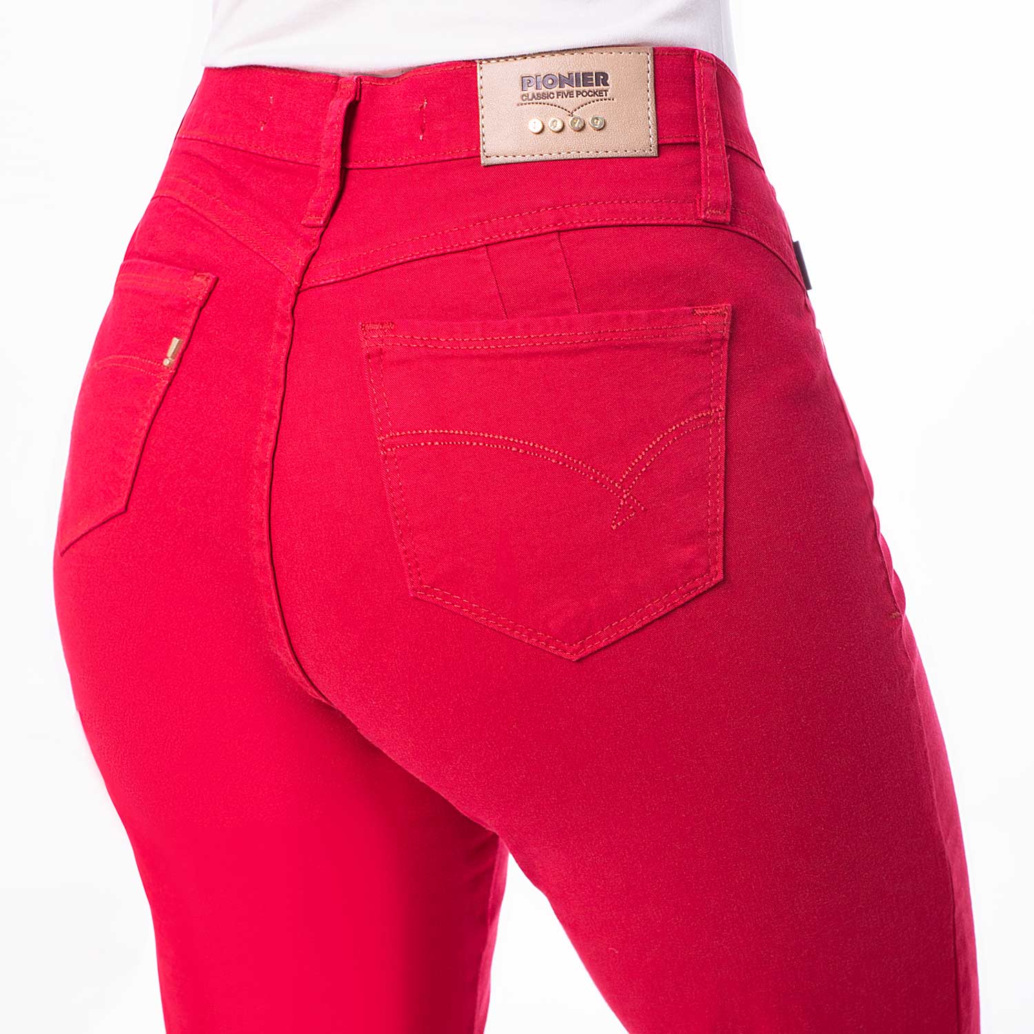 PANTALÓN MUJER PIONIER DIANA CROPPED DRILL STRETCH - 5