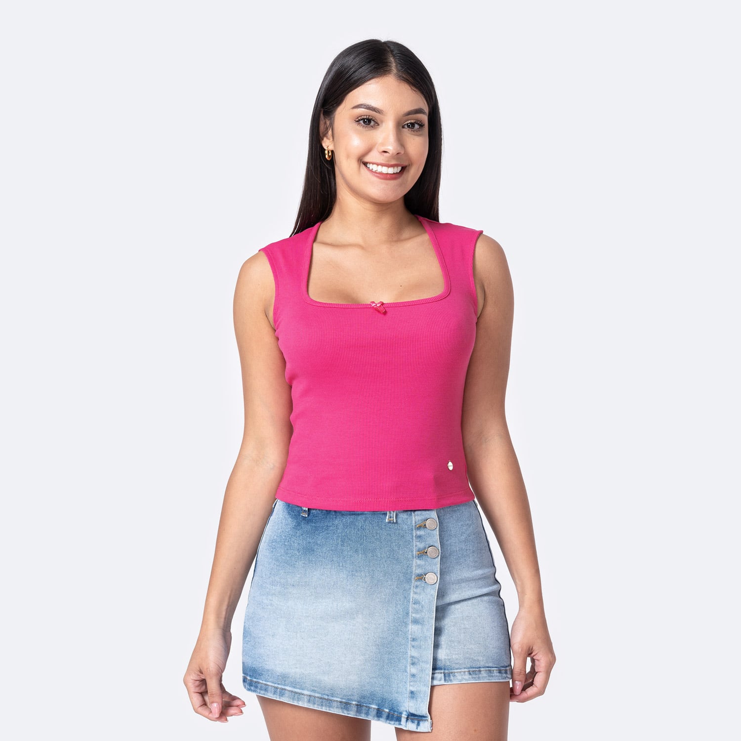POLO SIN MANGAS MUJER PIONIER MULTICOLOR RIB LYCRADO KREIT - 1