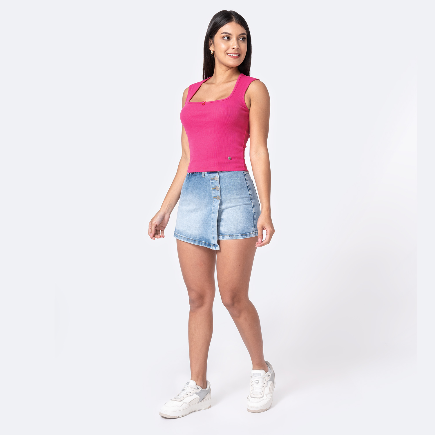 POLO SIN MANGAS MUJER PIONIER MULTICOLOR RIB LYCRADO KREIT - 4