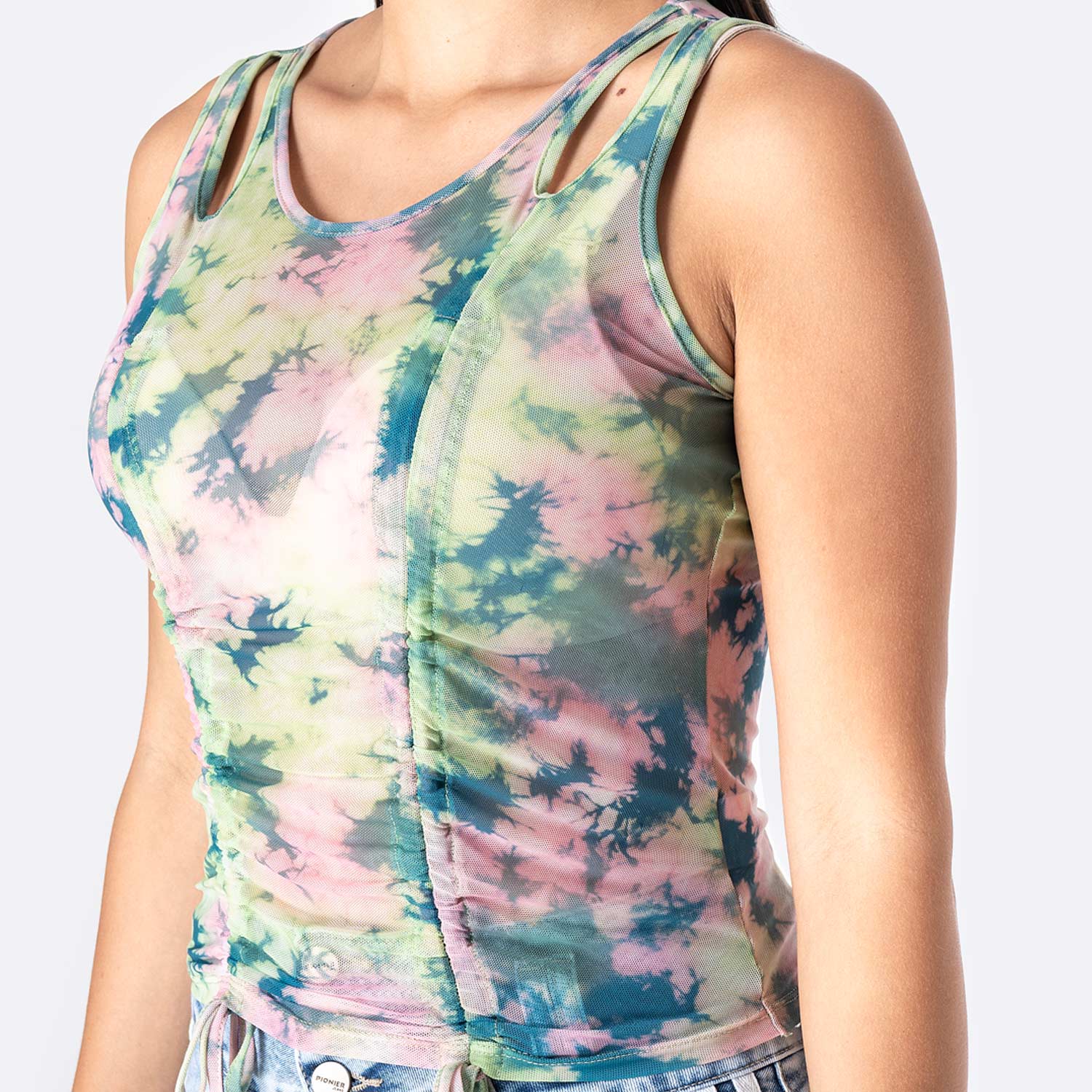 TOP SIN MANGAS MUJER PIONIER MULTICOLOR RIB LYCRADO TATIENN-S - 2