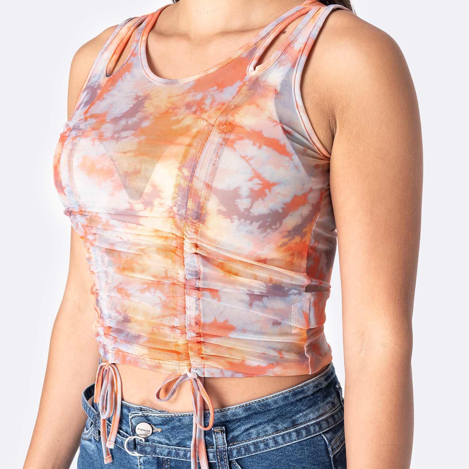 TOP SIN MANGAS MUJER PIONIER MULTICOLOR RIB LYCRADO TATIENN-S - 2
