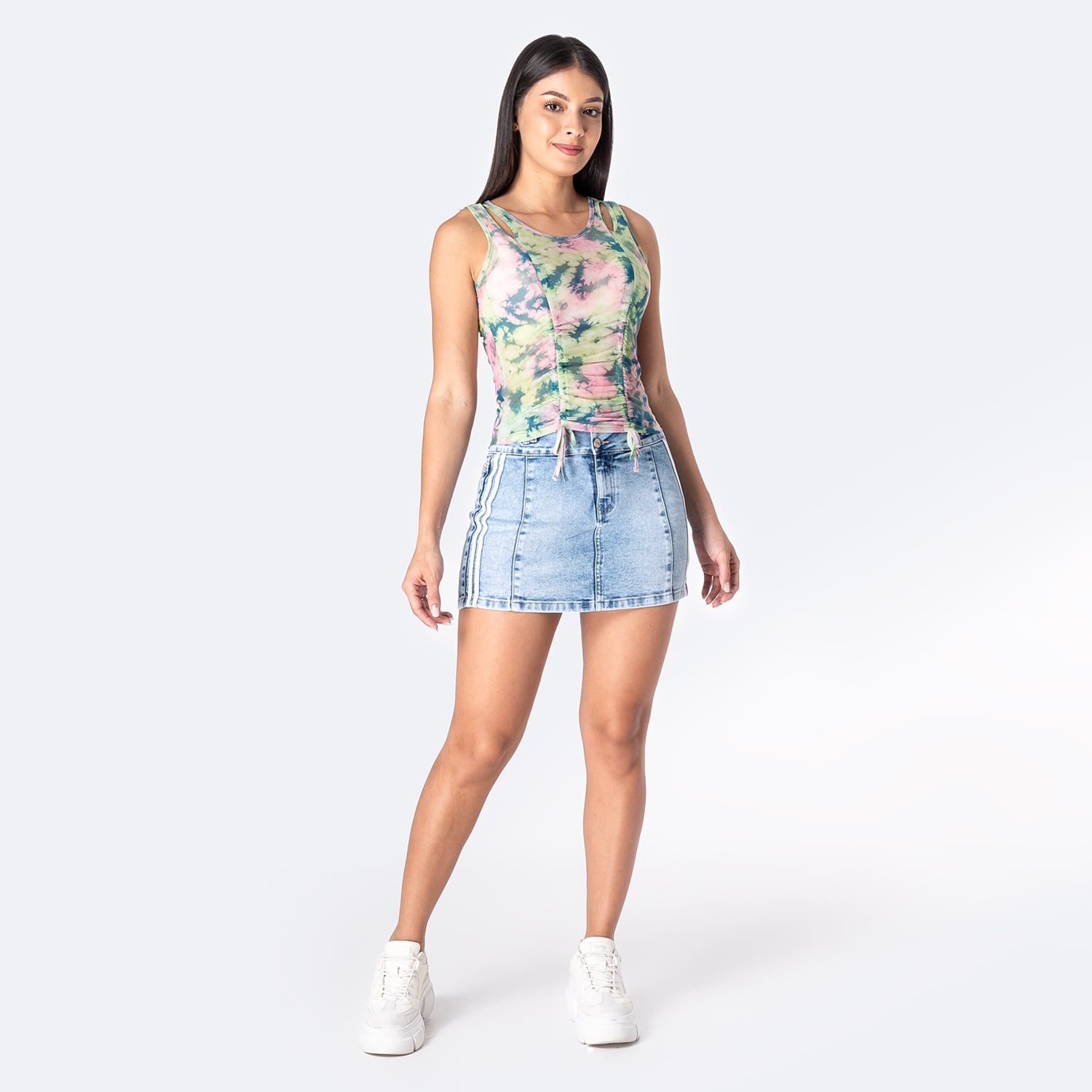 TOP SIN MANGAS MUJER PIONIER MULTICOLOR RIB LYCRADO TATIENN-S - 4