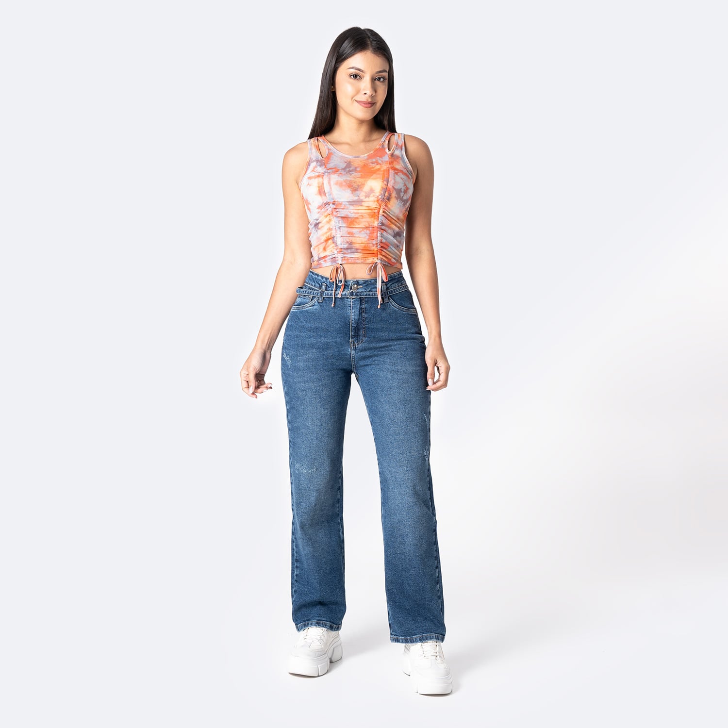 TOP SIN MANGAS MUJER PIONIER MULTICOLOR RIB LYCRADO TATIENN-S - 4