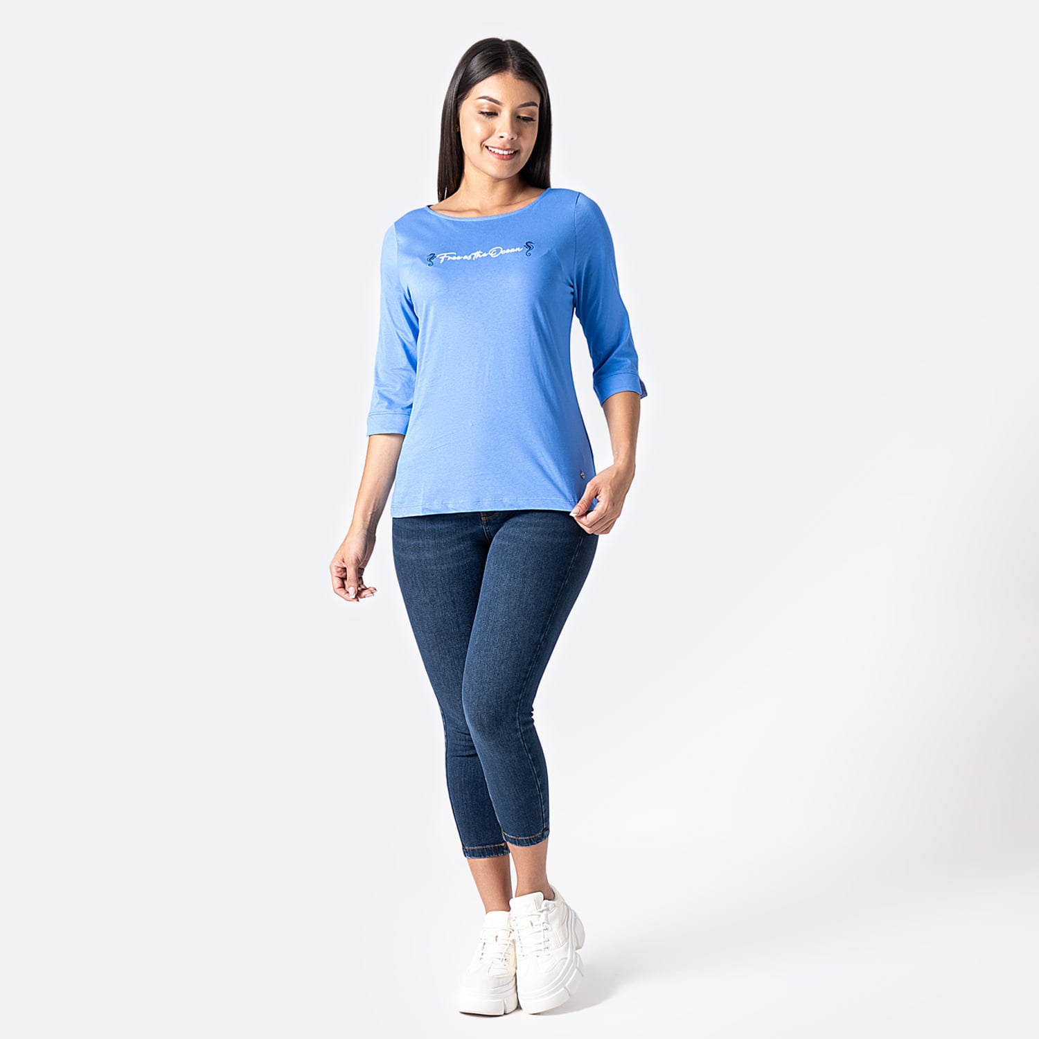 POLO MANGA 3/4 MUJER PIONIER MULTICOLOR JERSEY ZARILA - 4