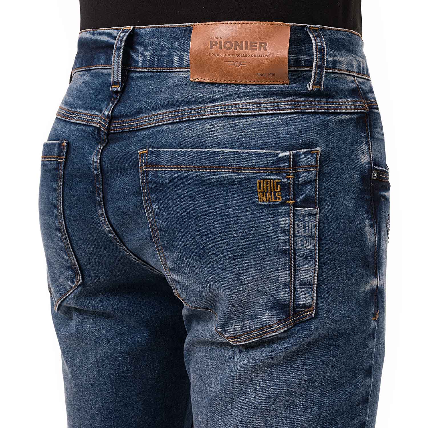 PANTALON HOMBRE PIONIER MULTICOLOR YACOHMO DENIM STRETCH - 5