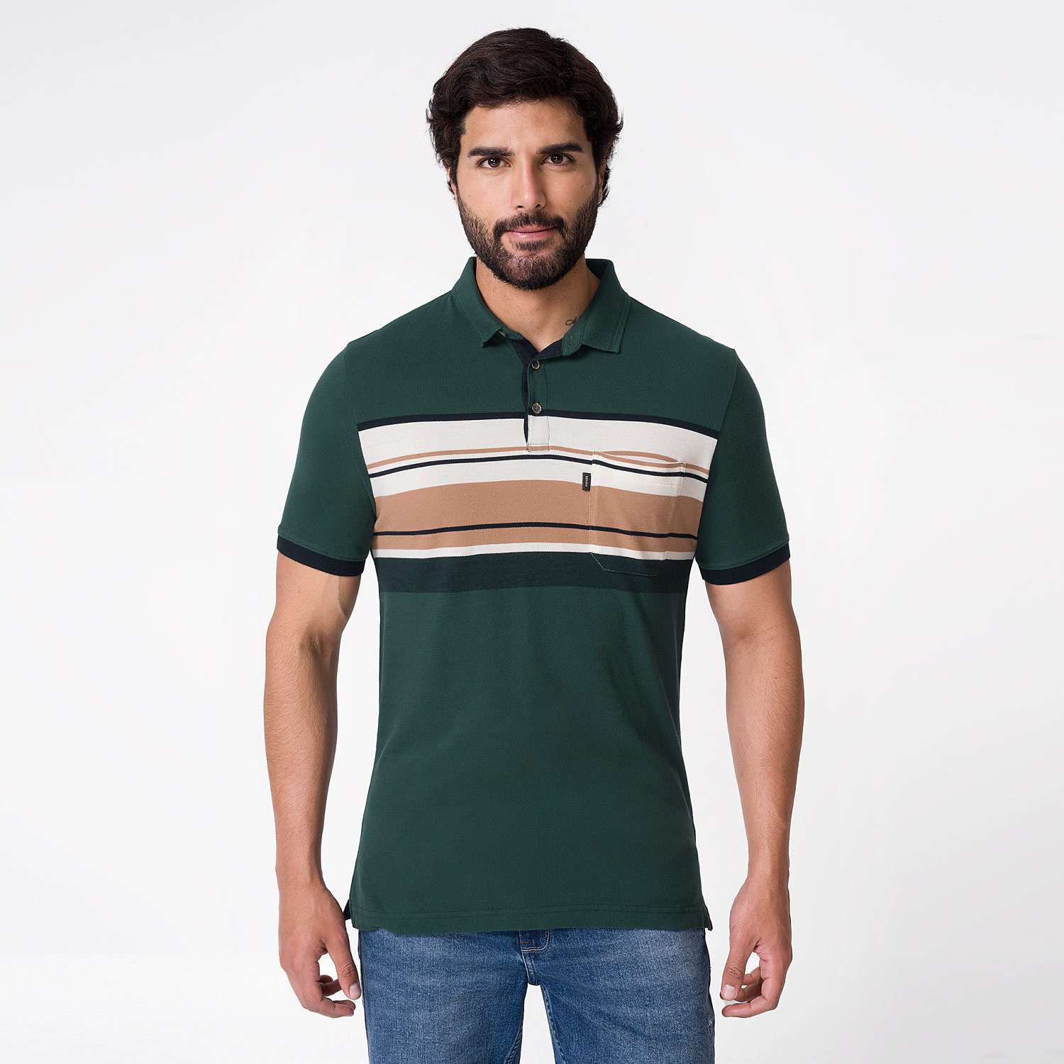 POLO PIQUE HOMBRE PIONIER MULTICOLOR NEYMART BOX - 1