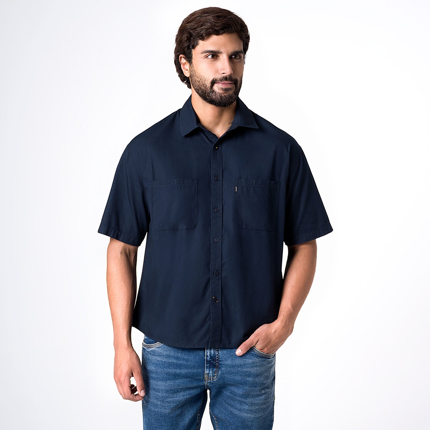CAMISA POPELINA HOMBRE IGGNASIO - 1
