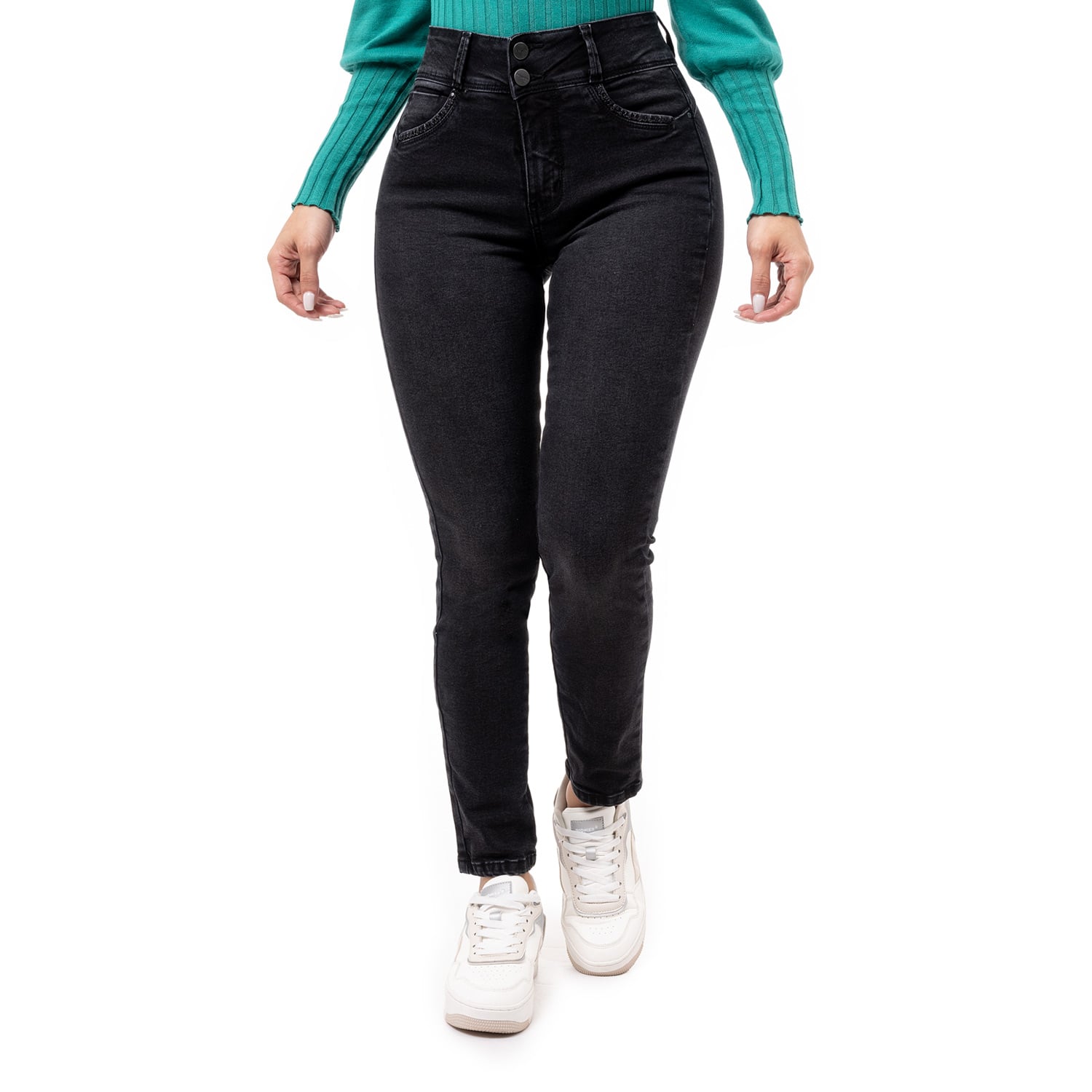 PANTALON DENIM STRETCH MUJER WANDDA - 1