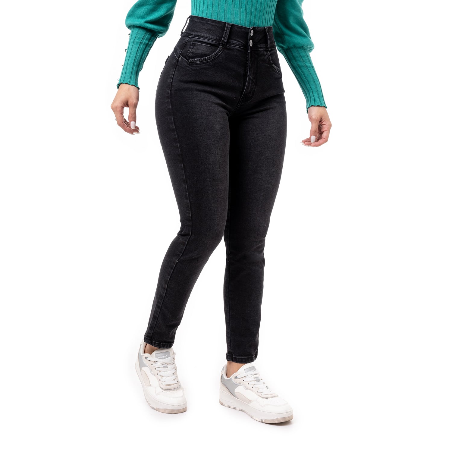 PANTALON DENIM STRETCH MUJER WANDDA - 3