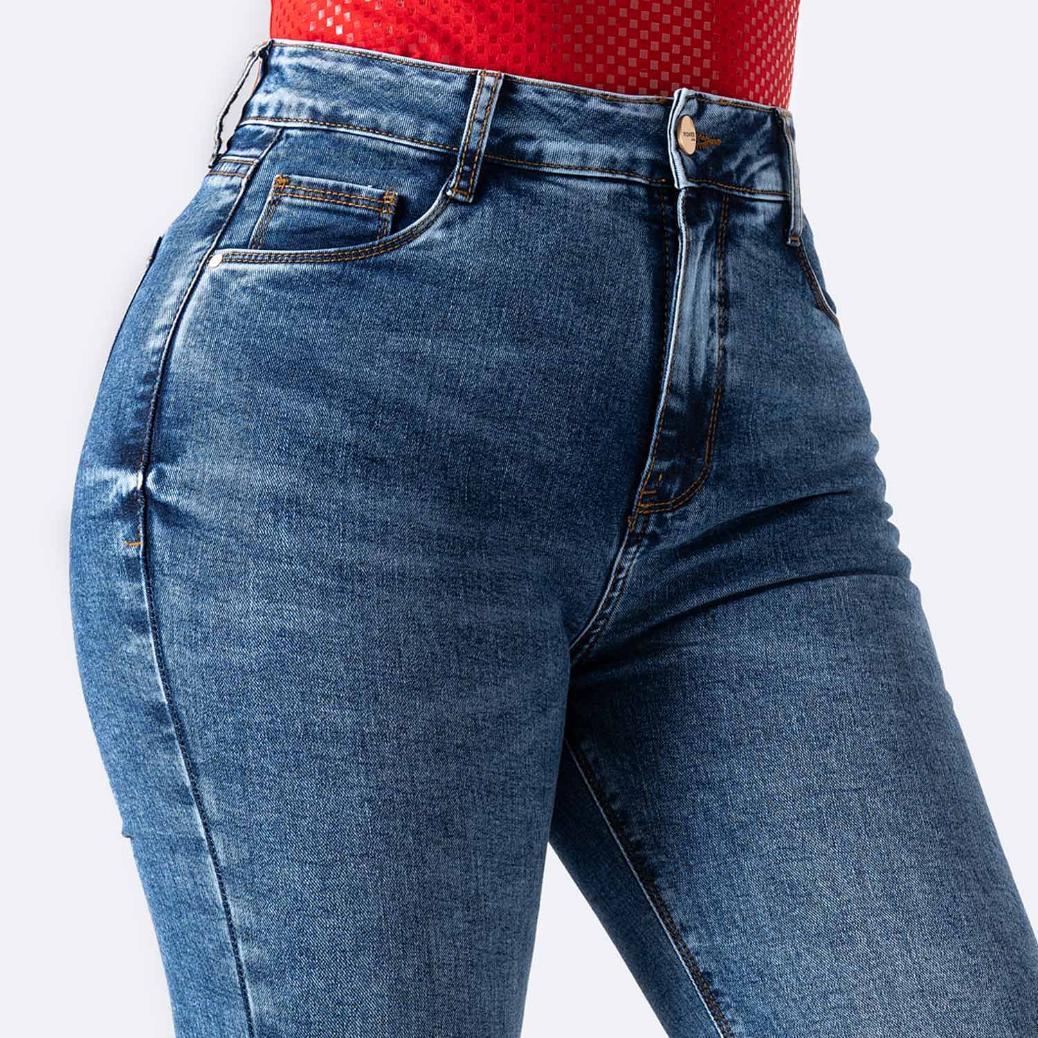PANTALON DENIM STRETCH MUJER HALLYH - 4