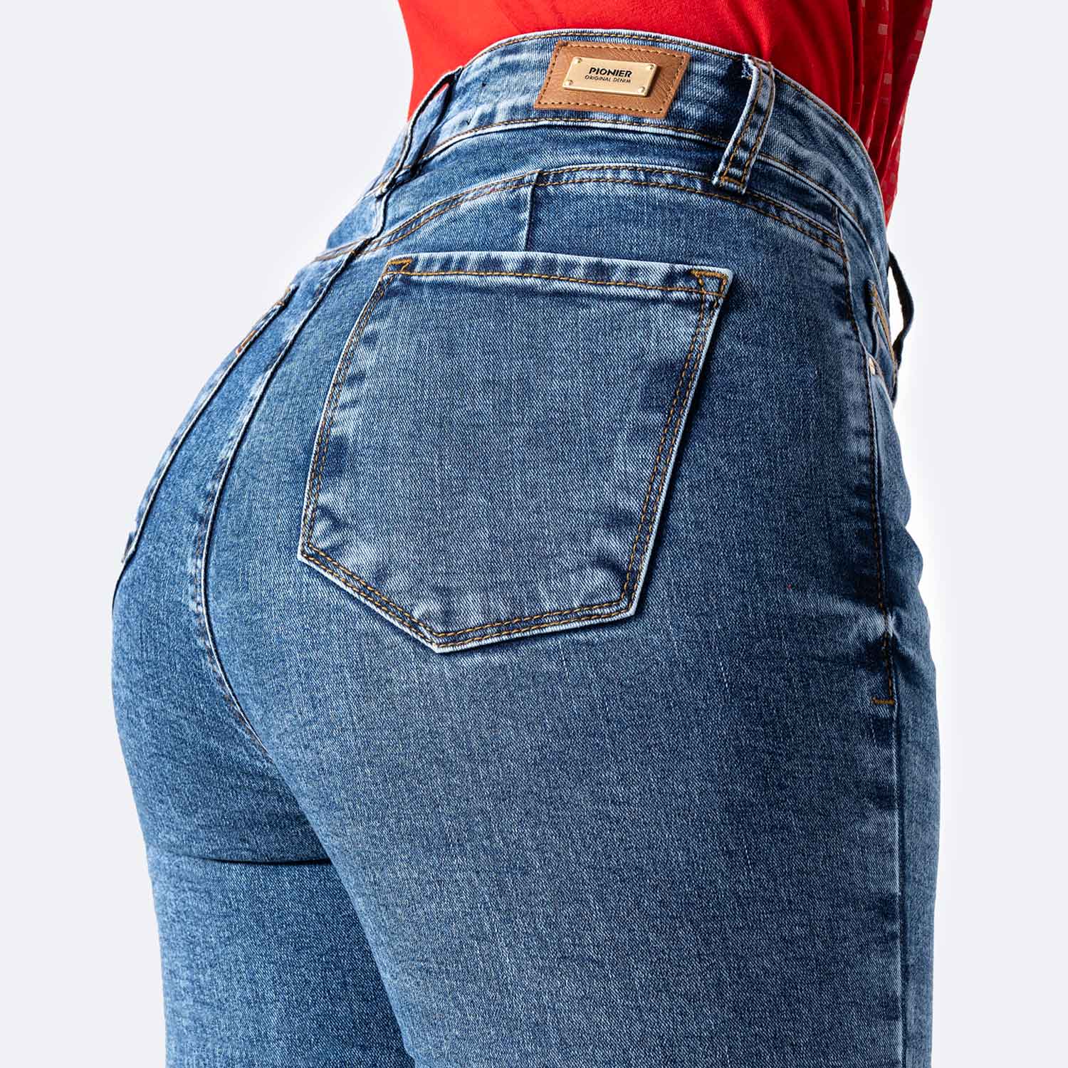 PANTALON DENIM STRETCH MUJER HALLYH - 5