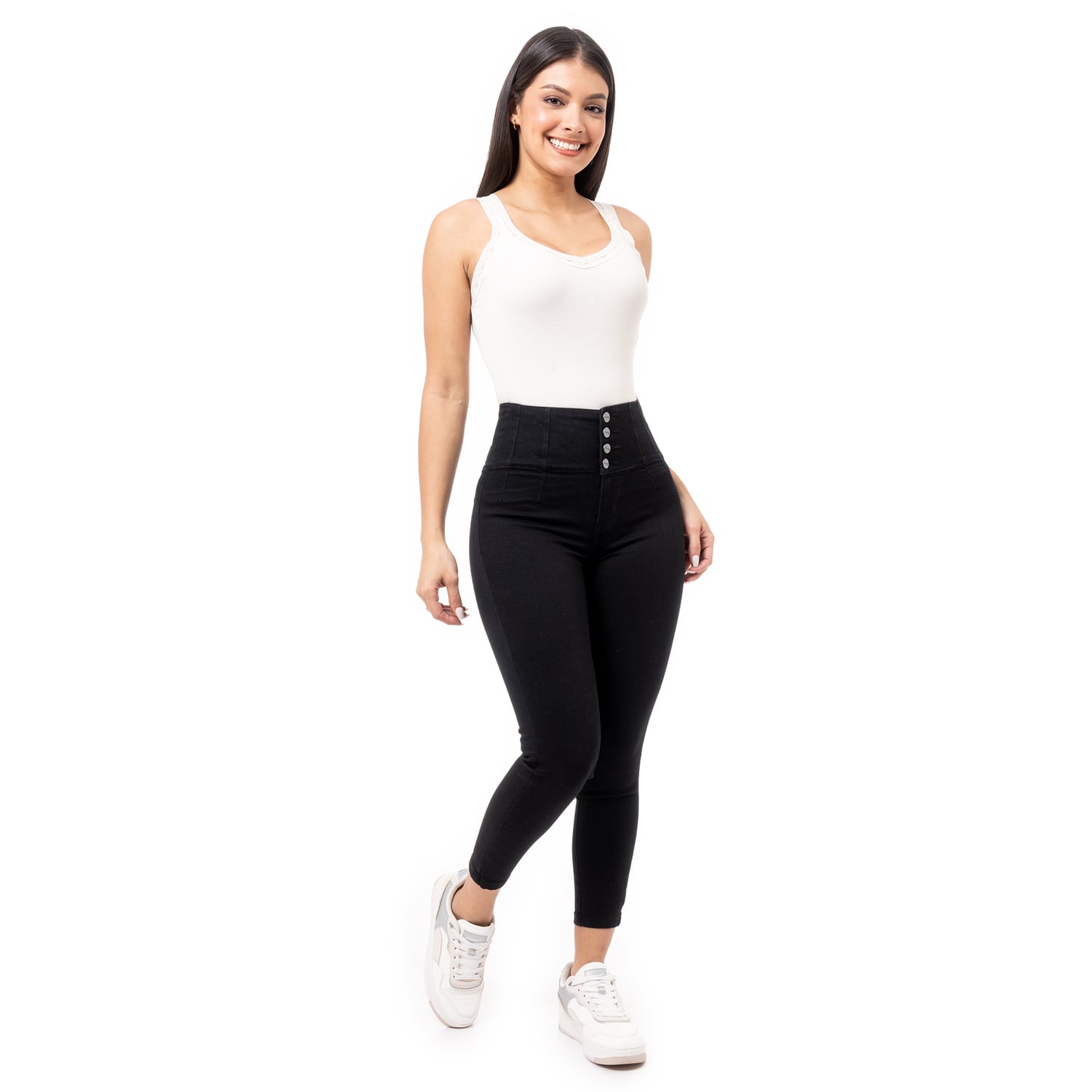 PANTALON DENIM STRETCH MUJER TASMY - 2