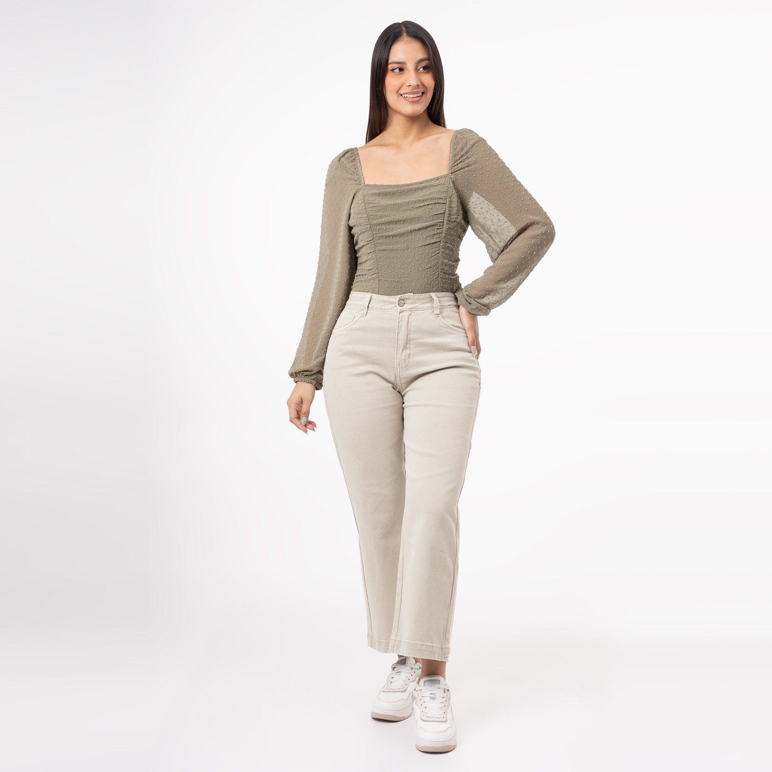 PANTALON DRILL STRETCH MUJER LARI BULL DENIM - 2