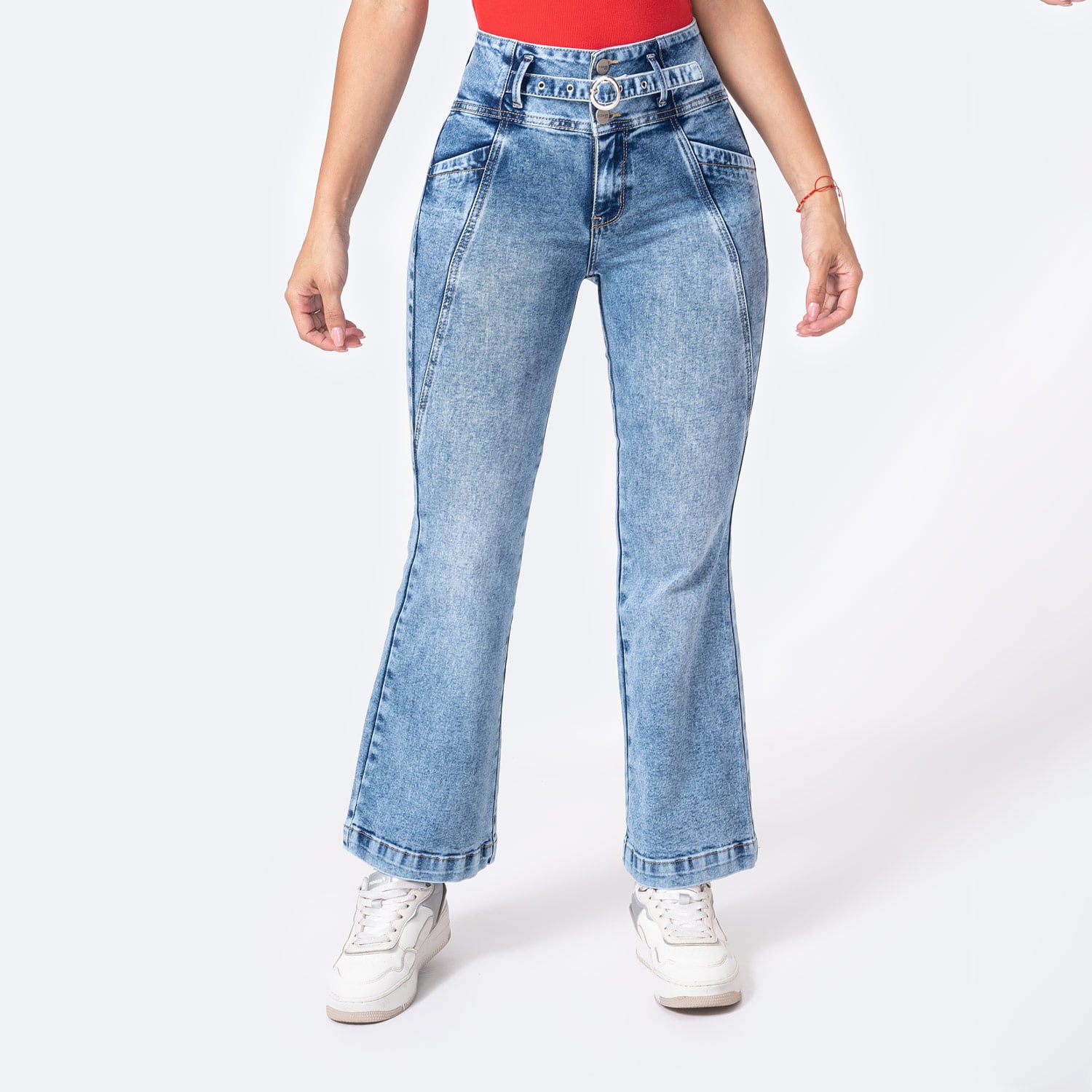 PANTALON DENIM STRETCH MUJER ANISEH - 1