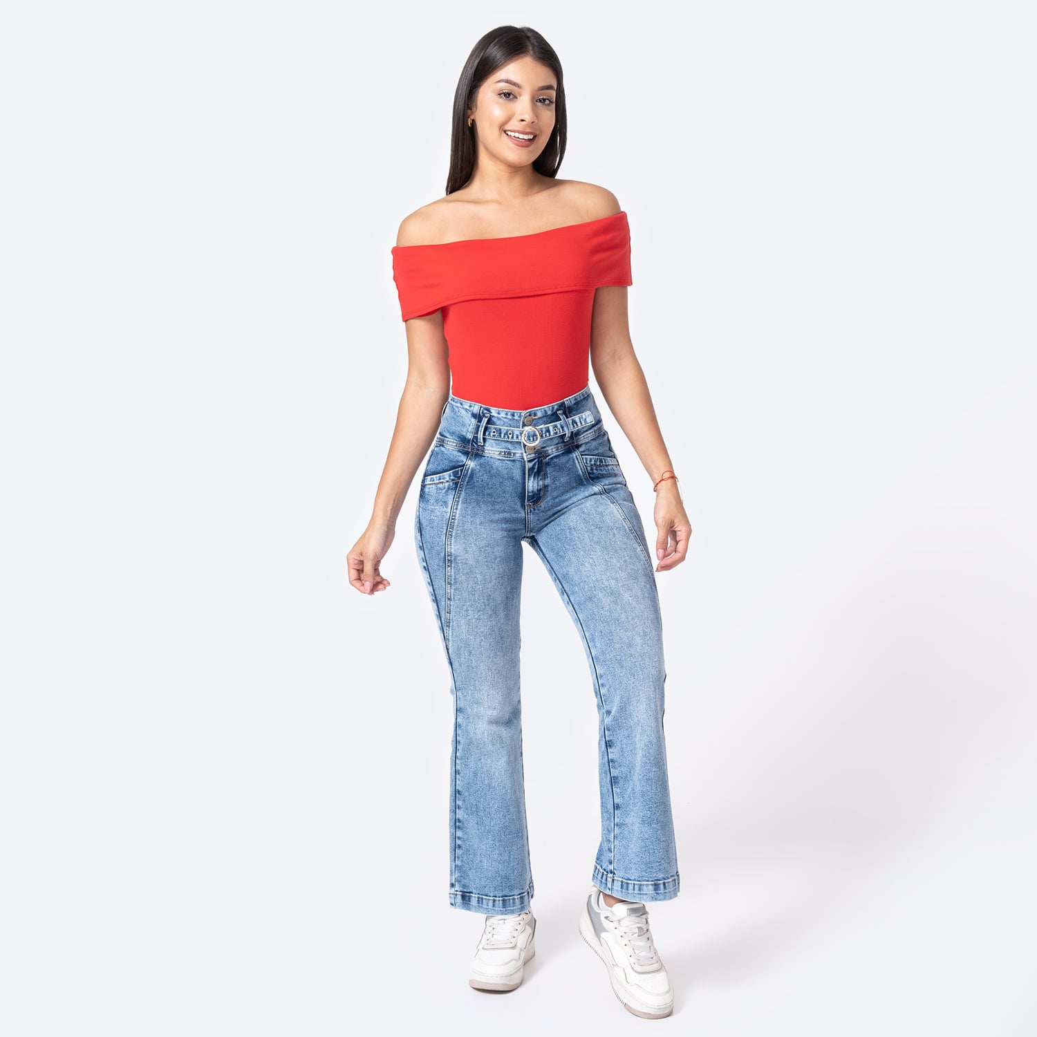 PANTALON DENIM STRETCH MUJER ANISEH - 2