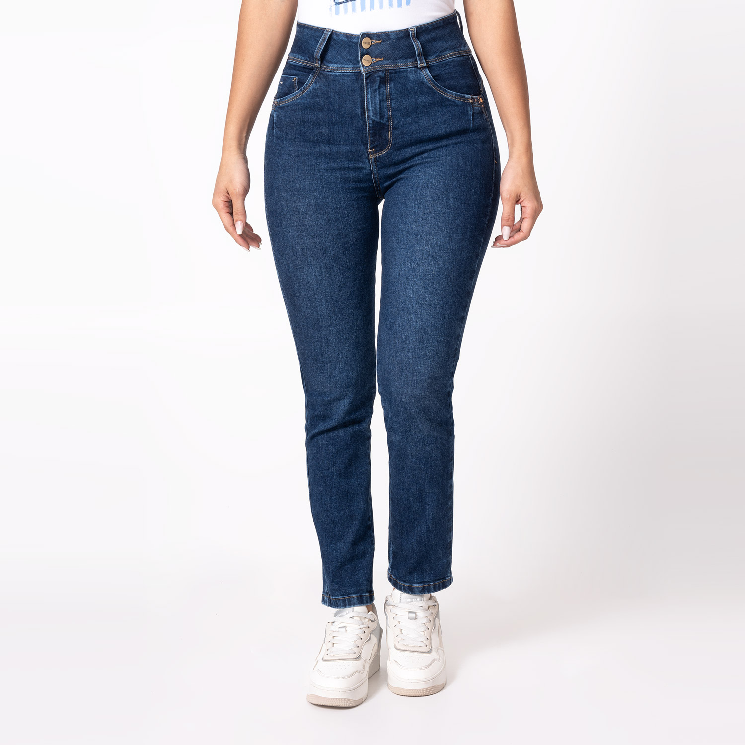 PANTALON DENIM STRETCH MUJER KALENT - 1