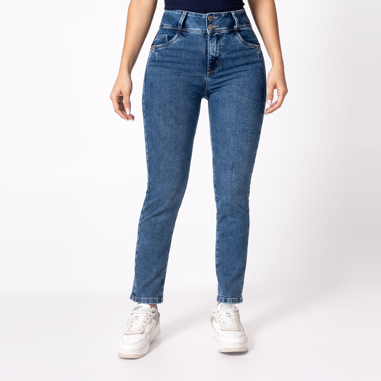 PANTALON DENIM STRETCH MUJER KALENT - 1