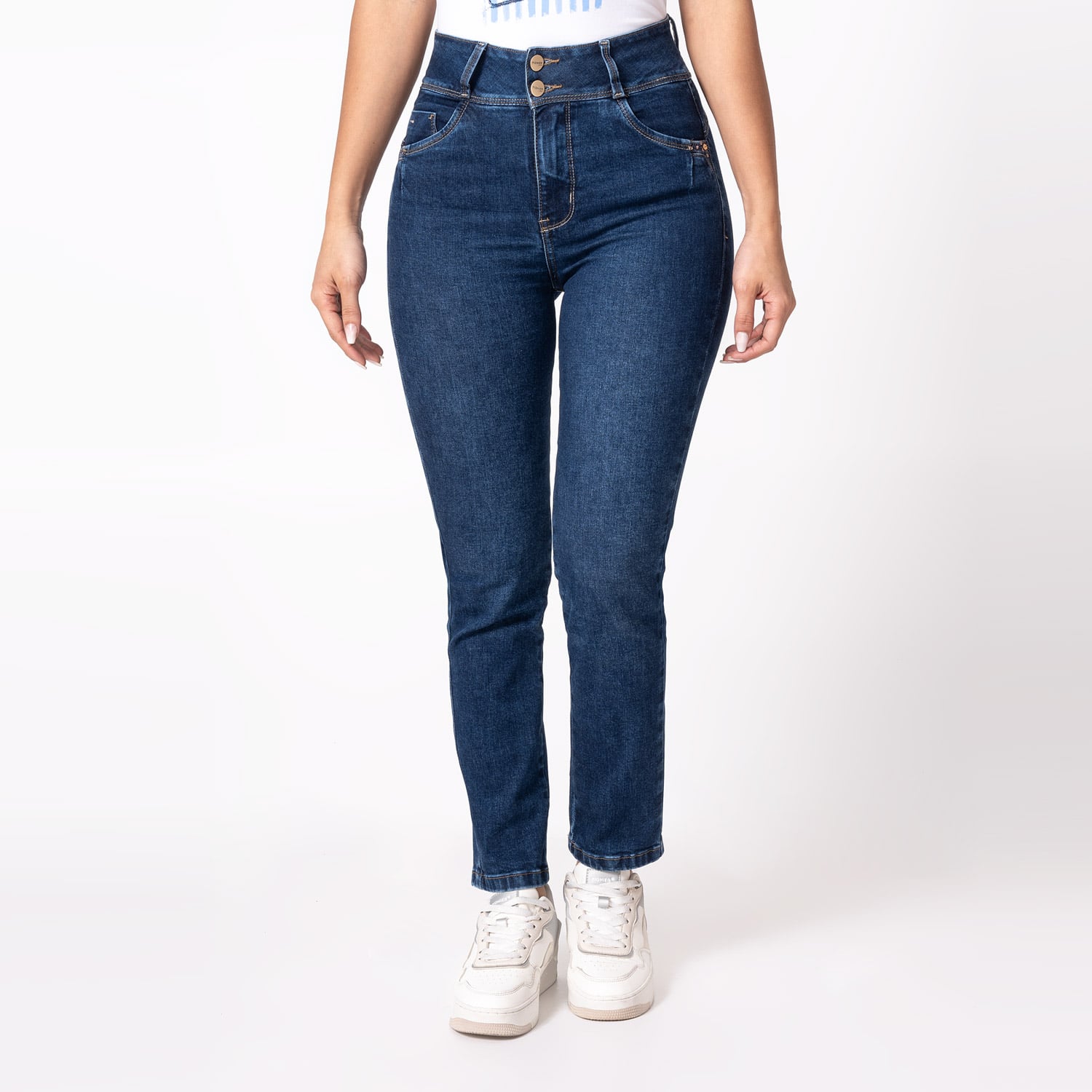PANTALON DENIM STRETCH MUJER KALENT - 1