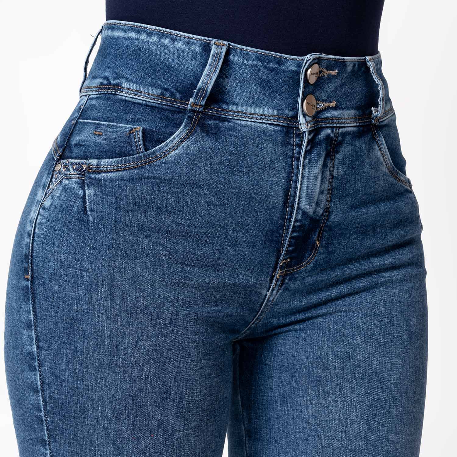 PANTALON DENIM STRETCH MUJER KALENT - 4