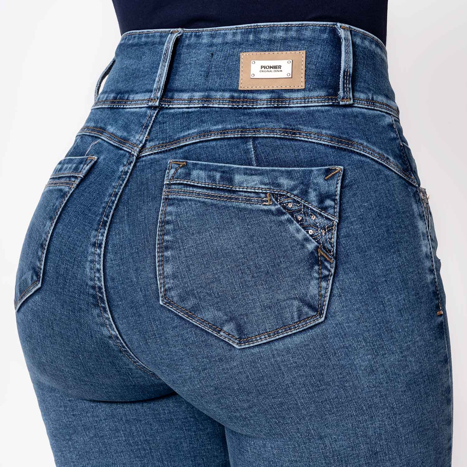 PANTALON DENIM STRETCH MUJER KALENT - 5