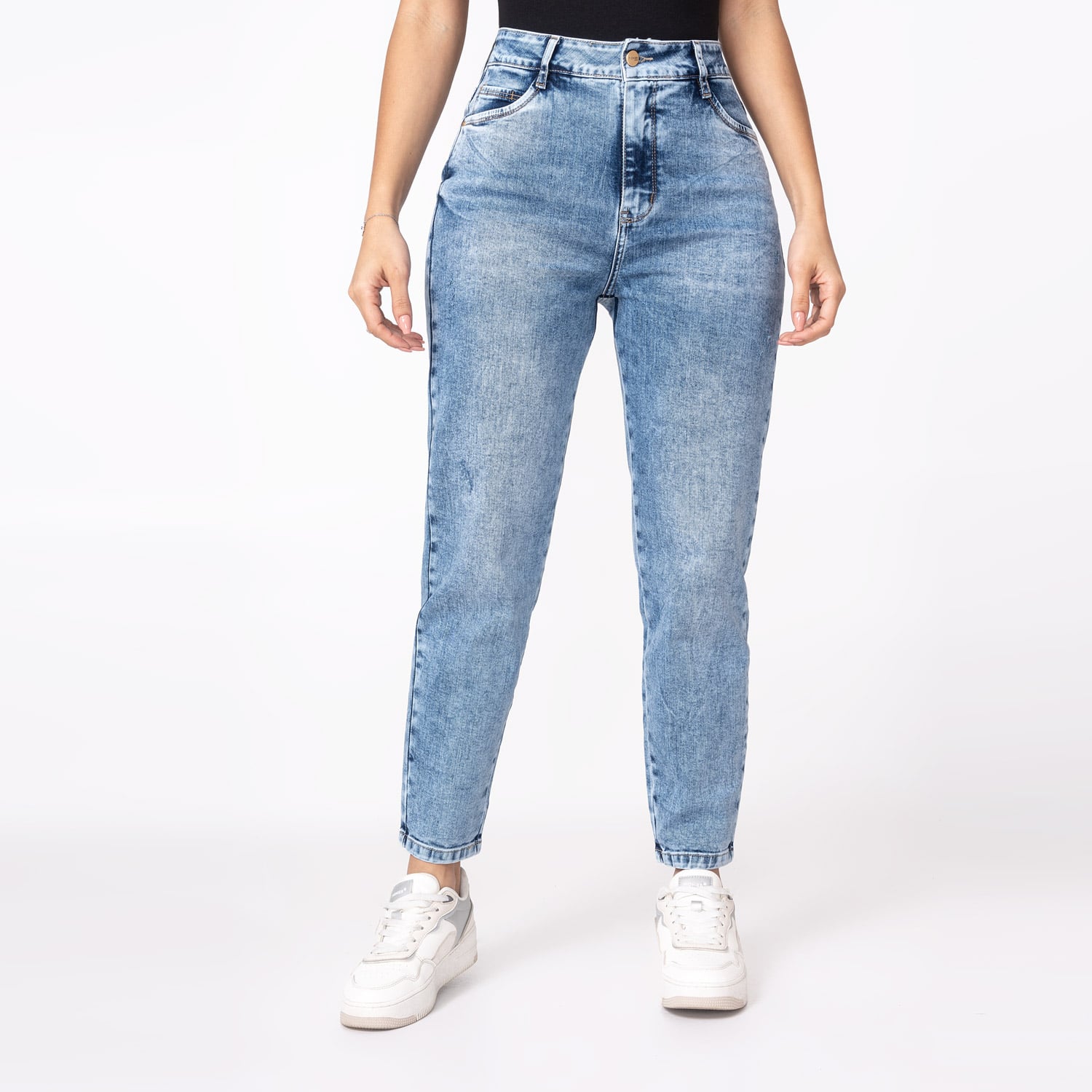 PANTALON DENIM STRETCH MUJER DAELI - 1