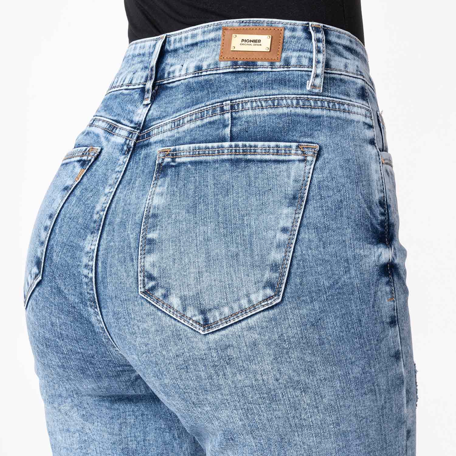 PANTALON DENIM STRETCH MUJER DAELI - 5