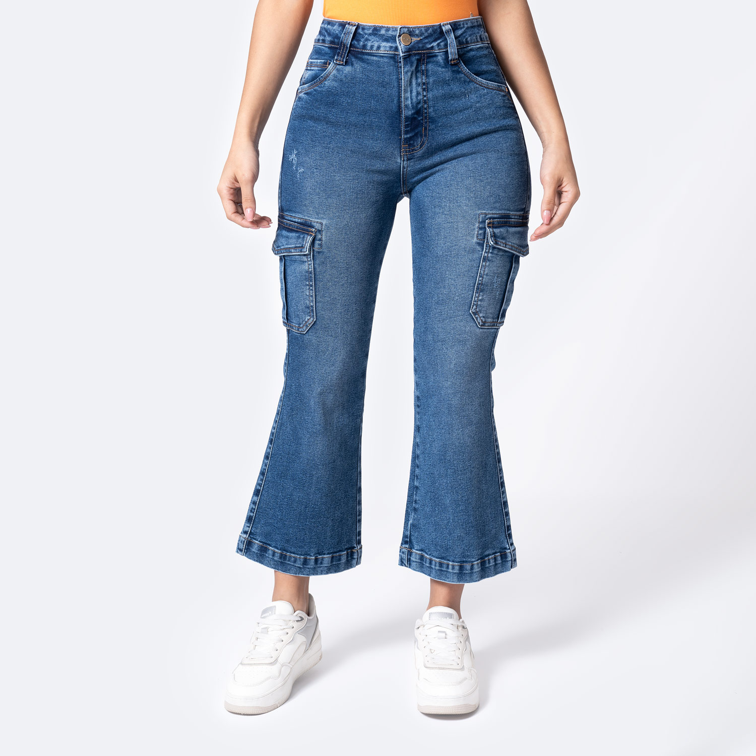 PANTALON DENIM STRETCH MUJER JALILAH - 1