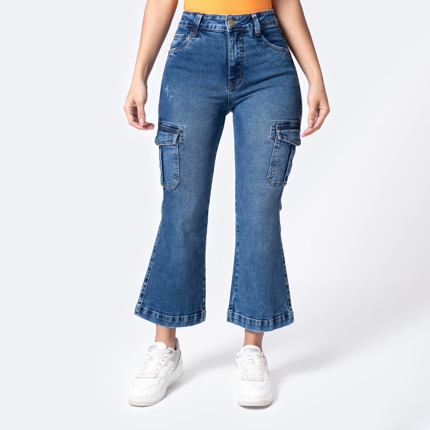 PANTALON DENIM STRETCH MUJER JALILAH - 1