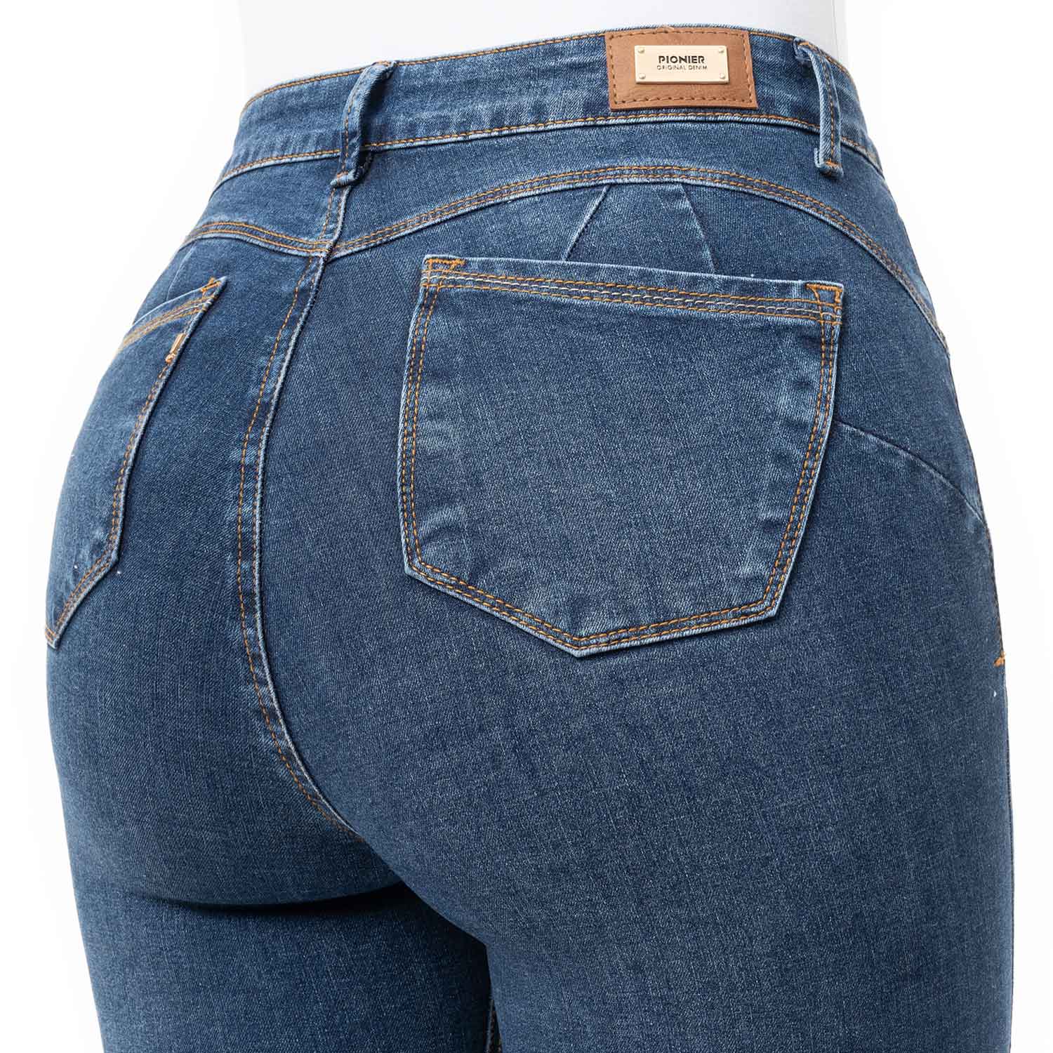 PANTALON DENIM STRETCH MUJER BRUNHA - 6