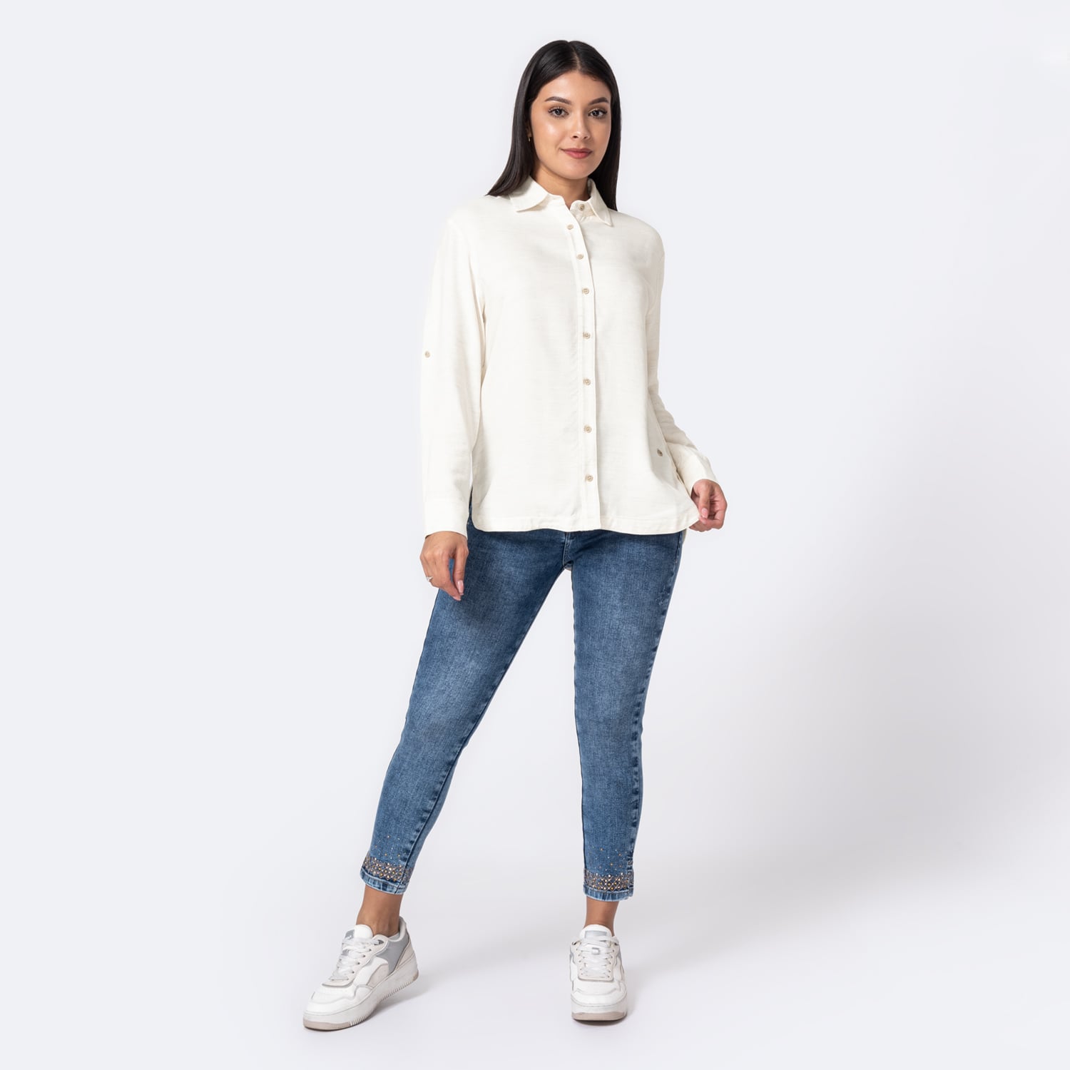 BLUSAS LINO MUJER KARELLY - 4