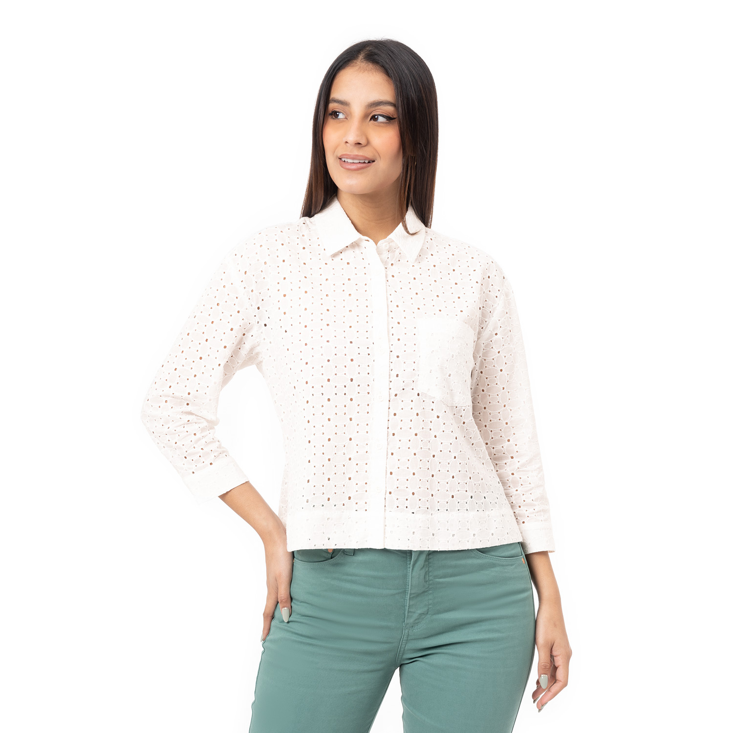 BLUSAS BRODERY MUJER AURELIAH - 1