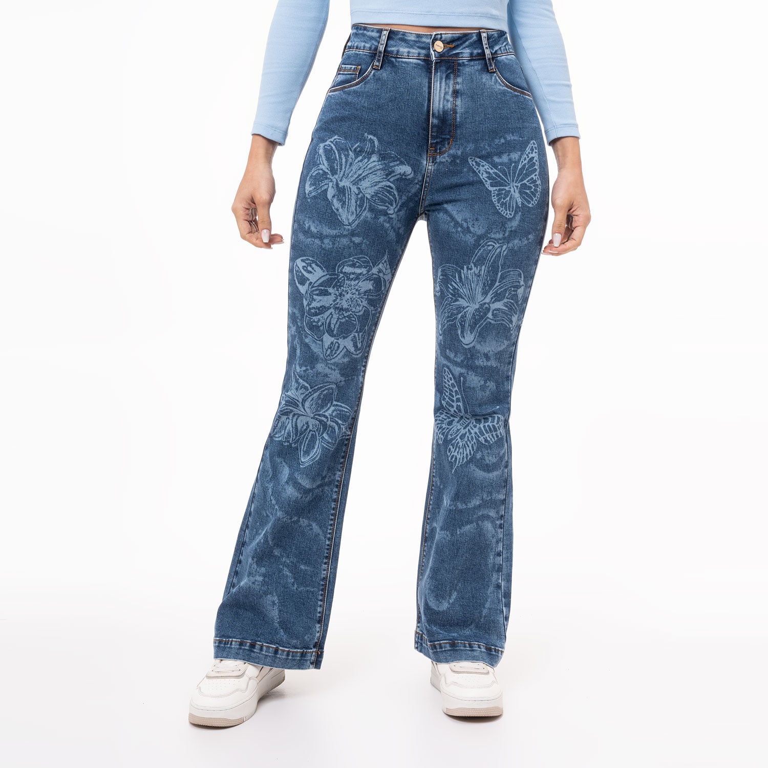 PANTALON DENIM STRETCH MUJER HELLYH - 1