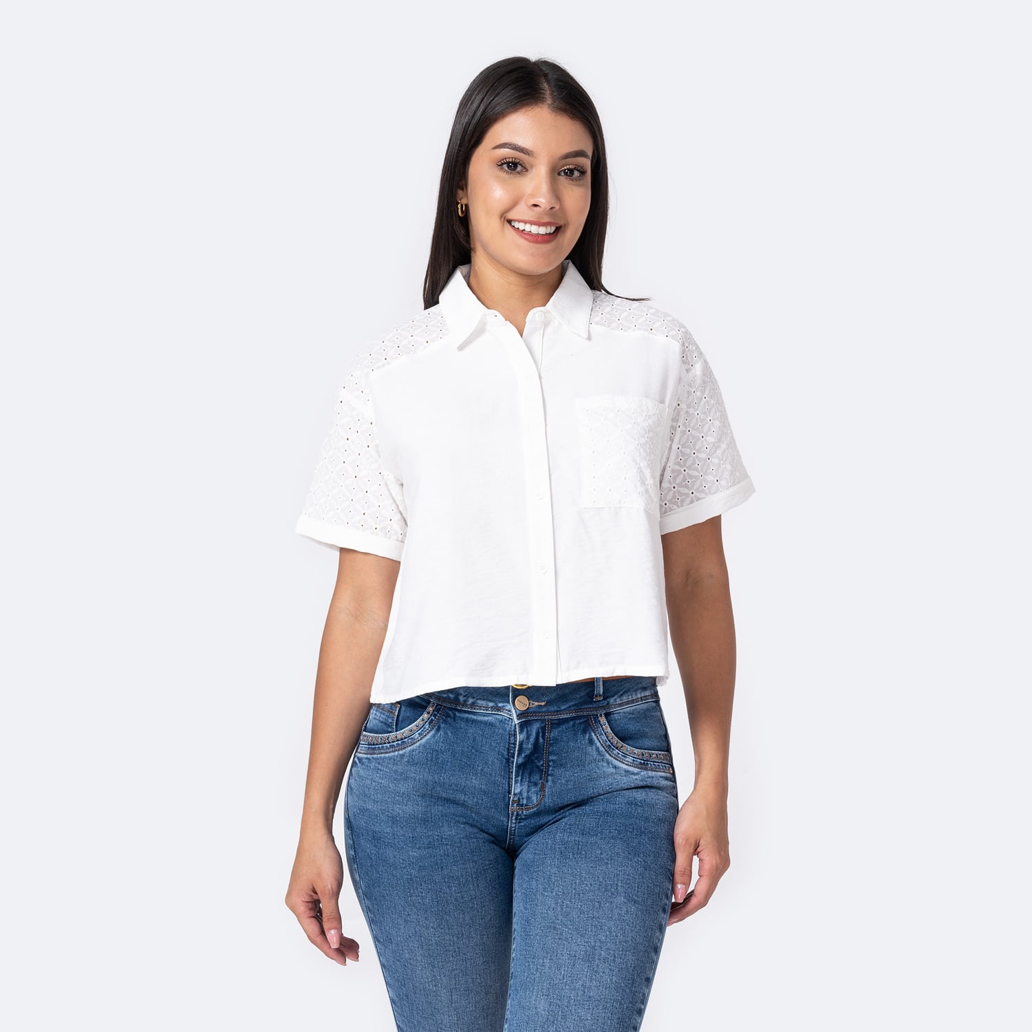 BLUSAS POPELINA MUJER ROSMELI - 1