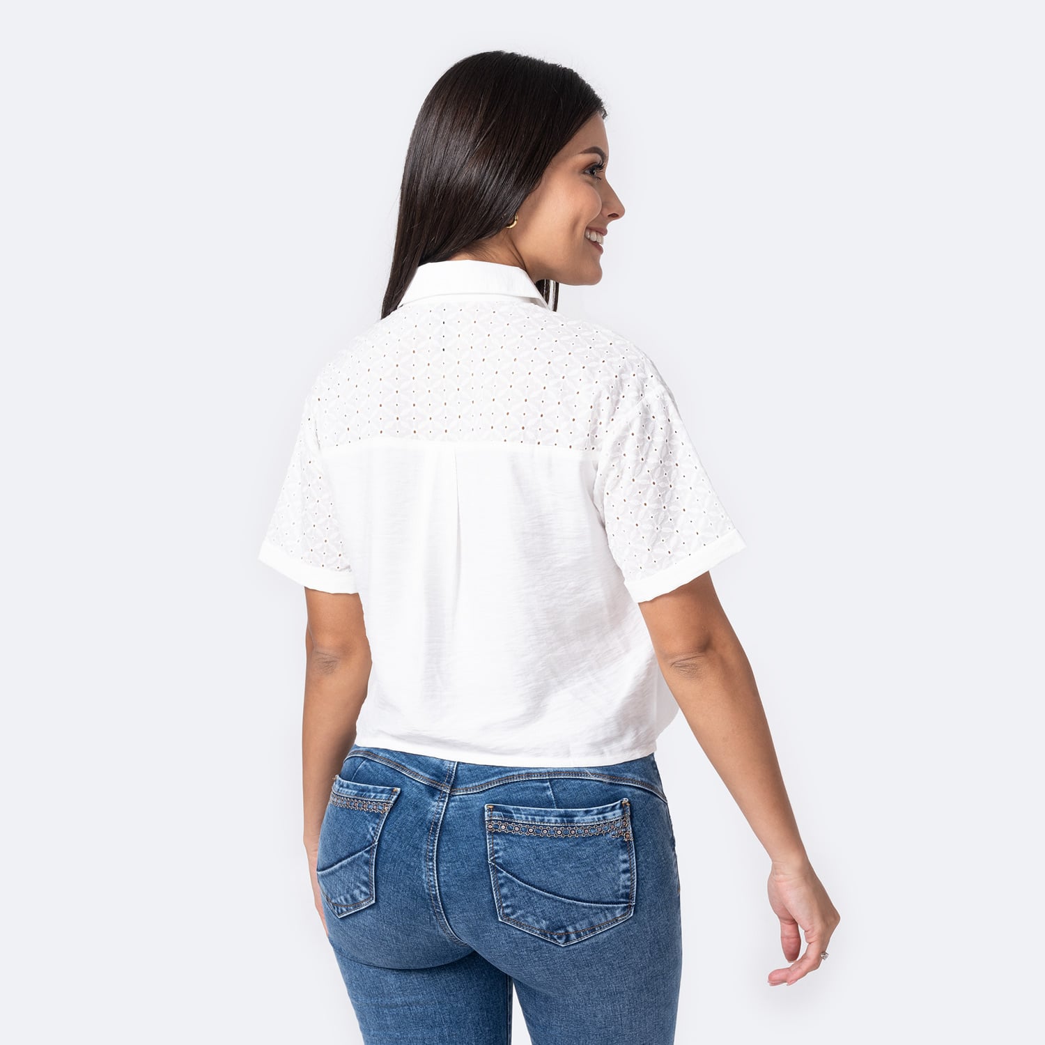 BLUSAS POPELINA MUJER ROSMELI - 3