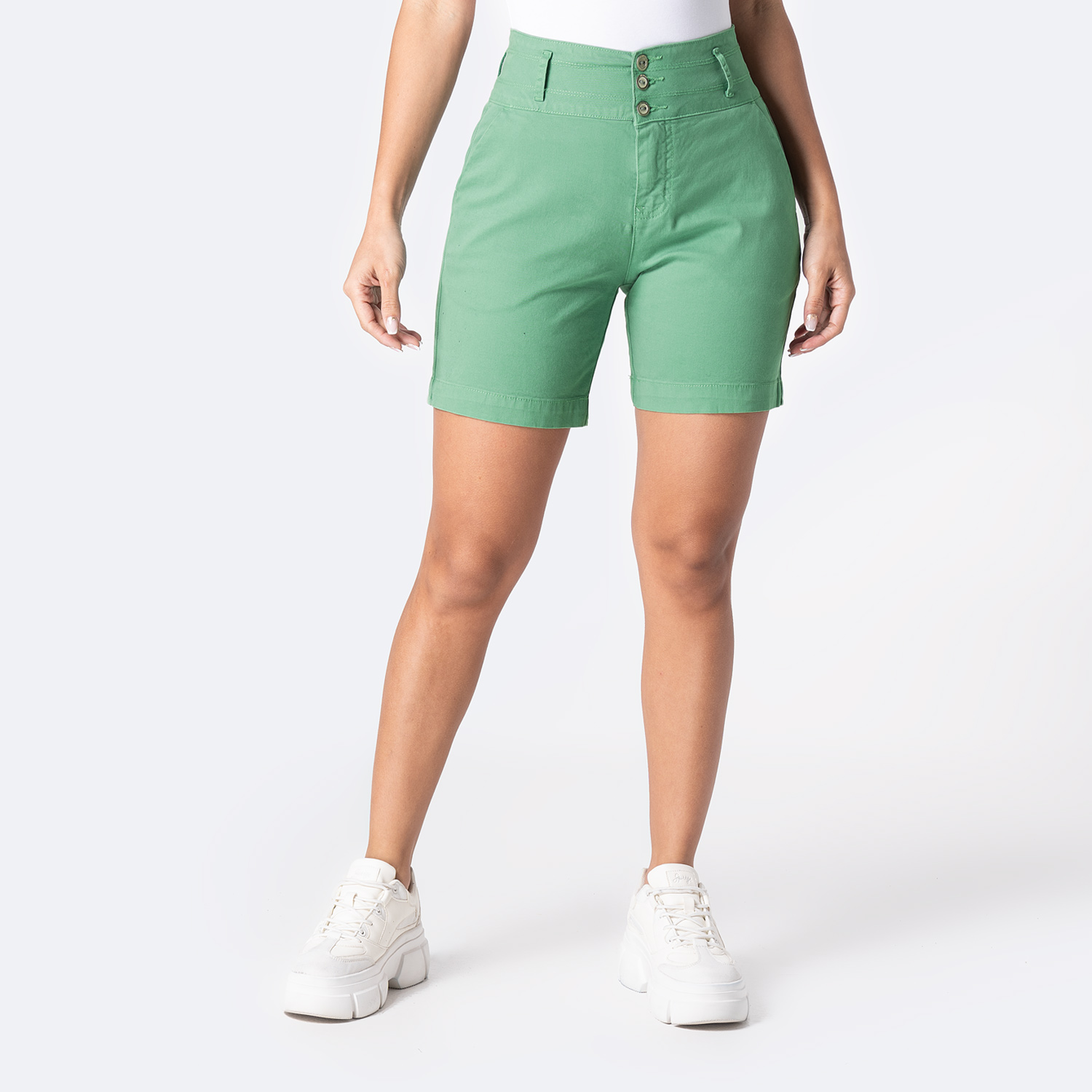 BERMUDA DRILL STRETCH MUJER FIA - 1