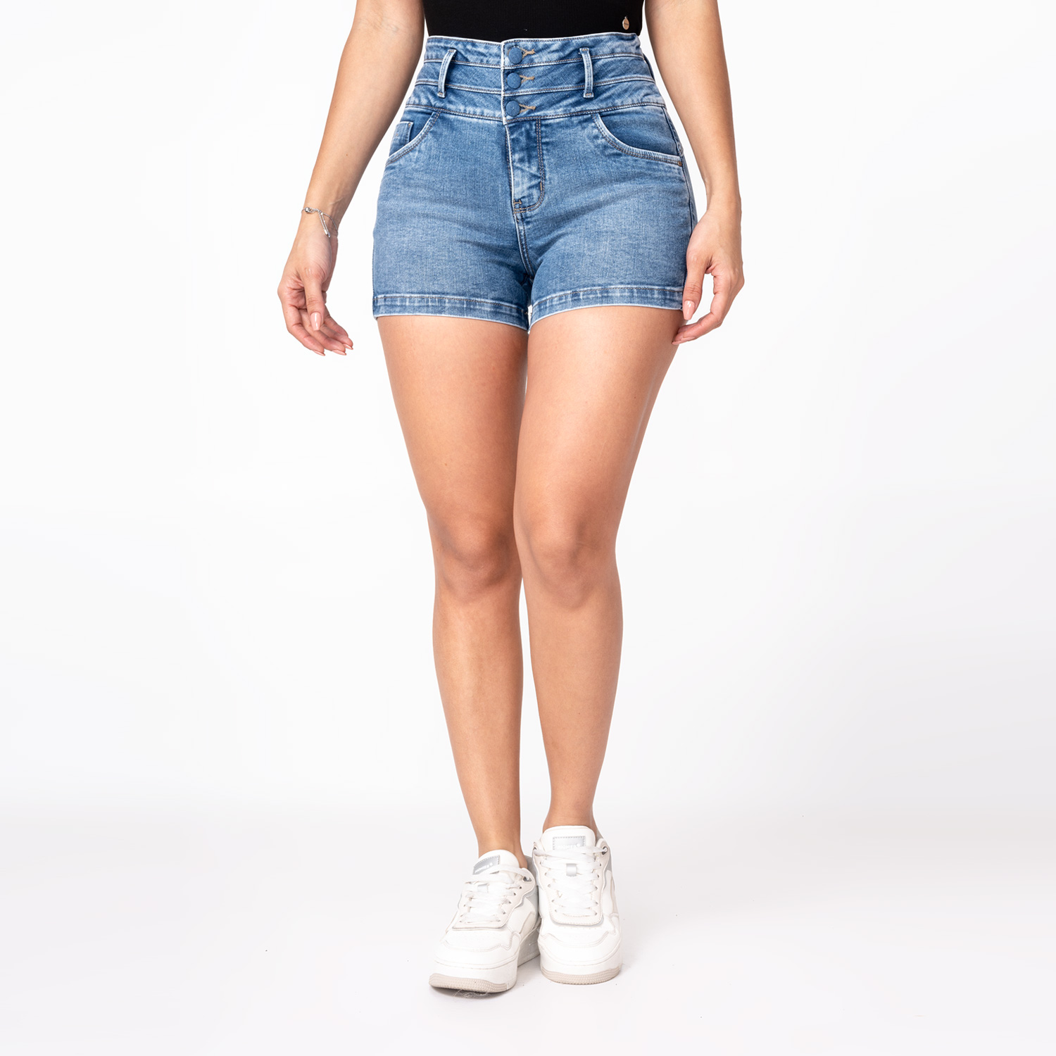 SHORT DENIM STRETCH MUJER KALAMI - 1
