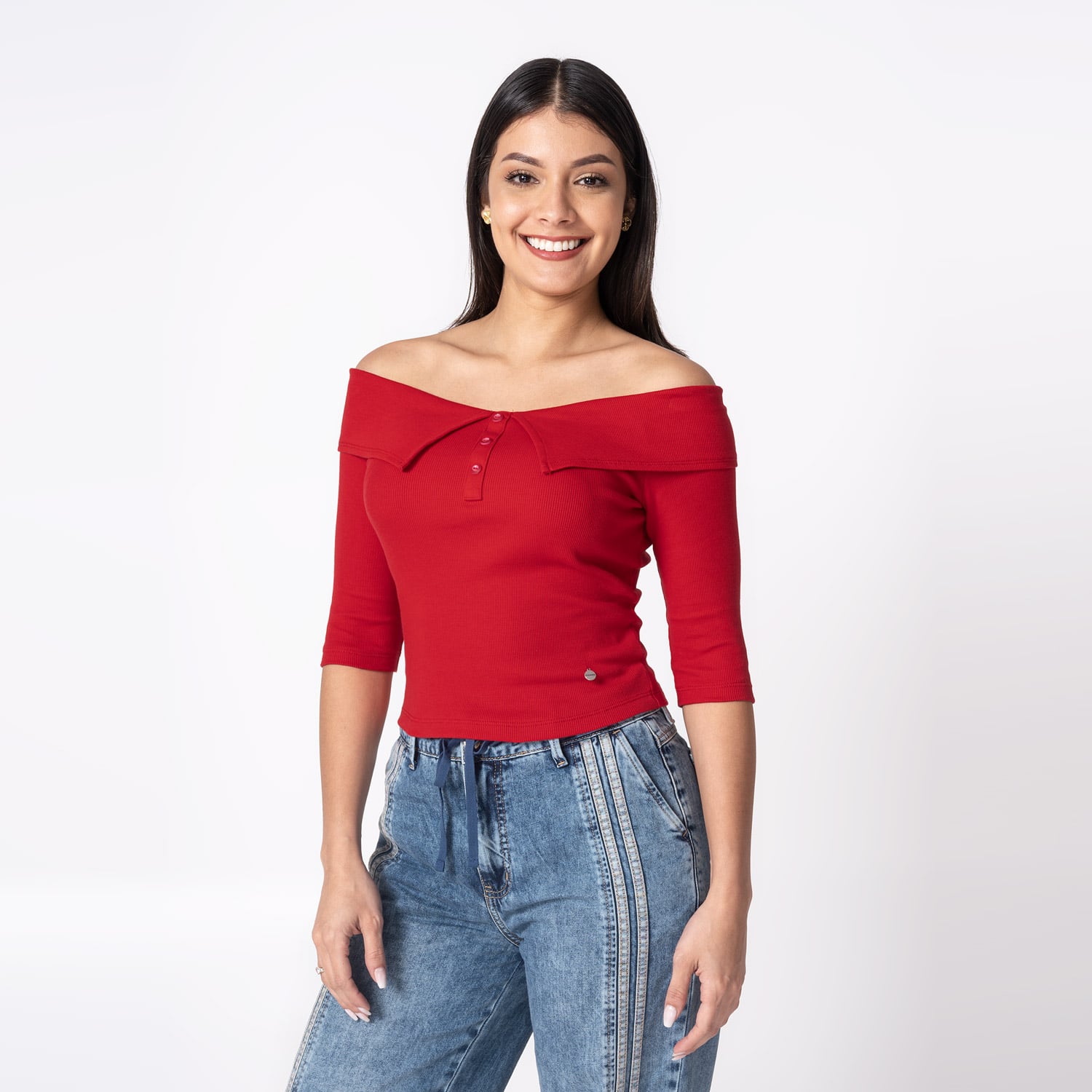 POLOS RIB LYCRADO MUJER ARSELYN - 1