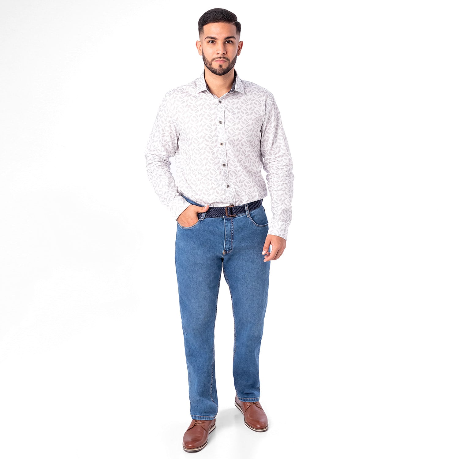 PANTALÓN JEAN DENIM STRETCH HOMBRE PIONIER FORLAND NEW - 1