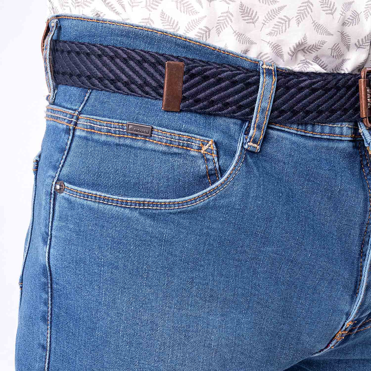 PANTALÓN JEAN DENIM STRETCH HOMBRE PIONIER FORLAND NEW - 4