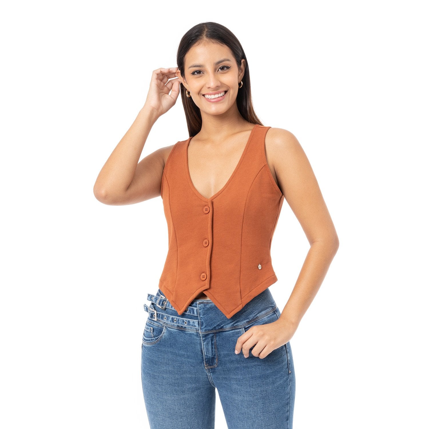 CHALECO FRENCH TERRY MUJER PIONIER GUNES-S - 1