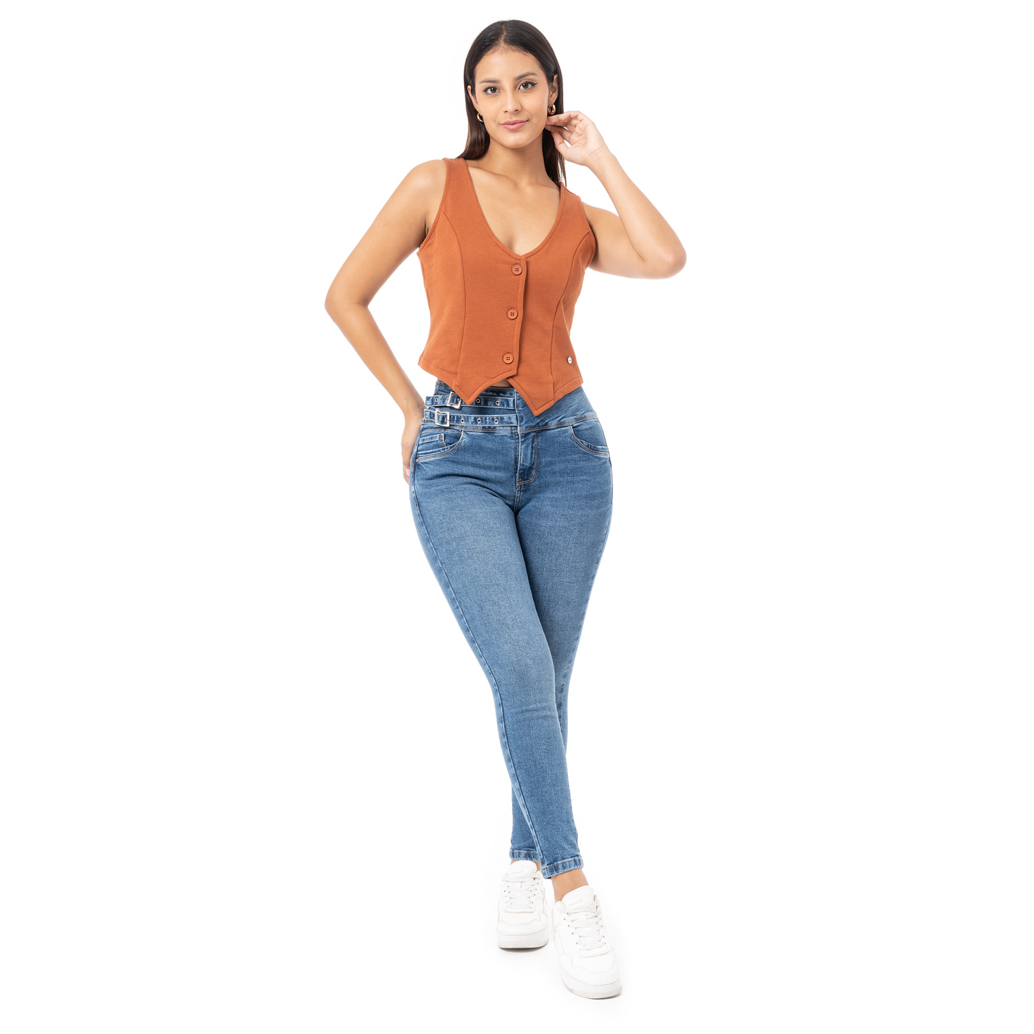 CHALECO FRENCH TERRY MUJER PIONIER GUNES-S - 4